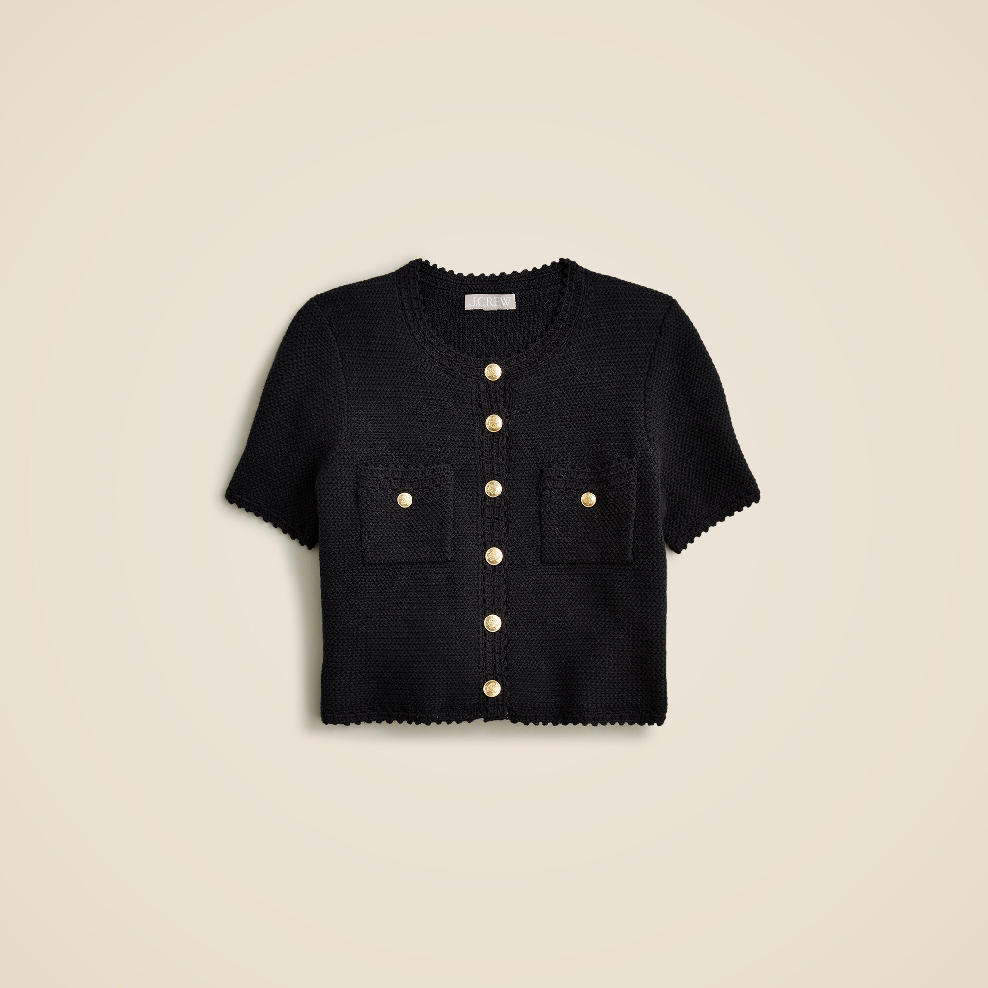 Short-sleeve sweater lady jacket