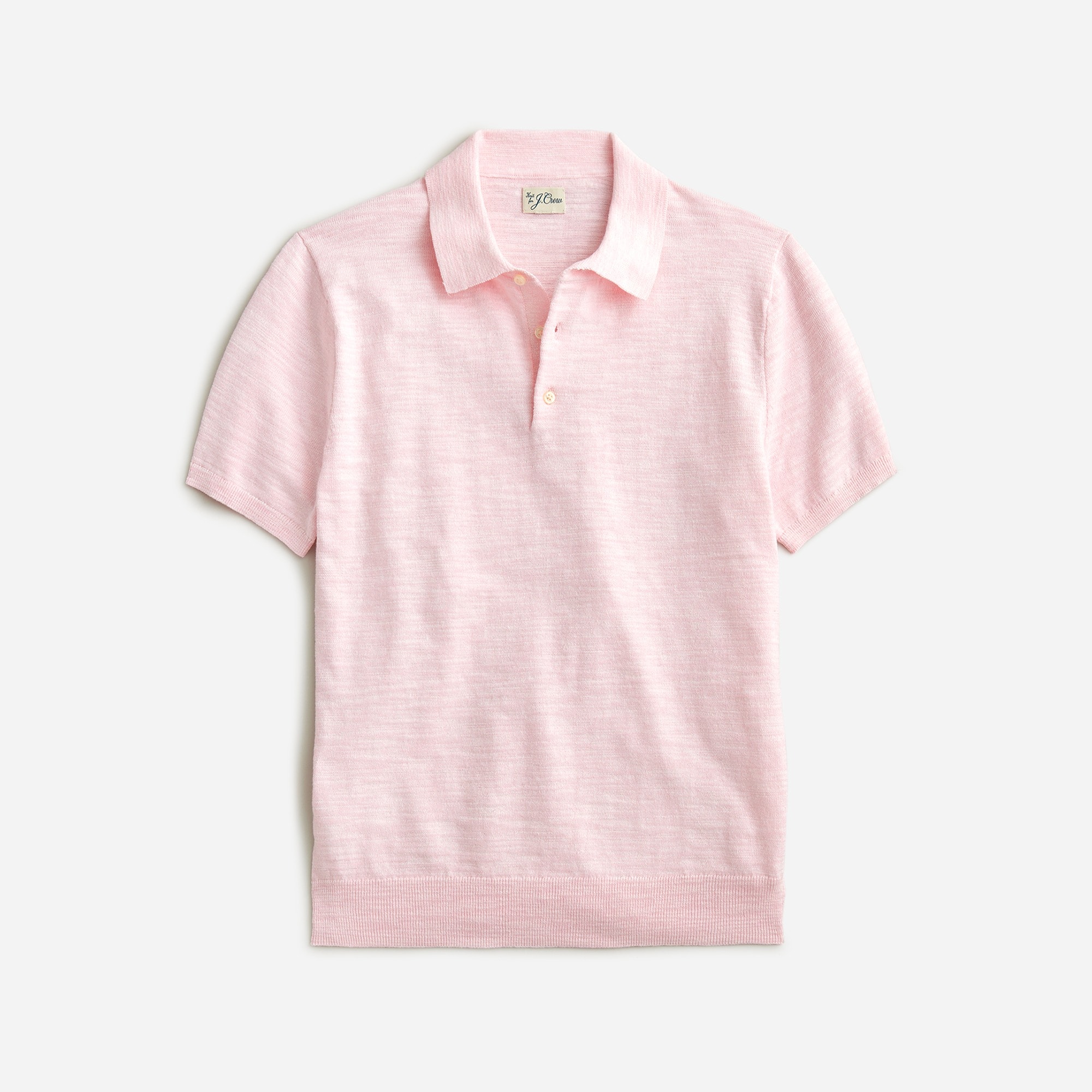  Short-sleeve cotton-blend sweater-polo