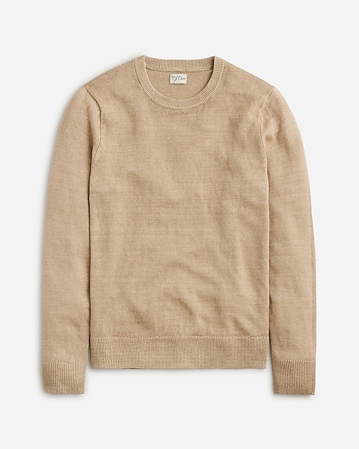 mens Linen crewneck sweater