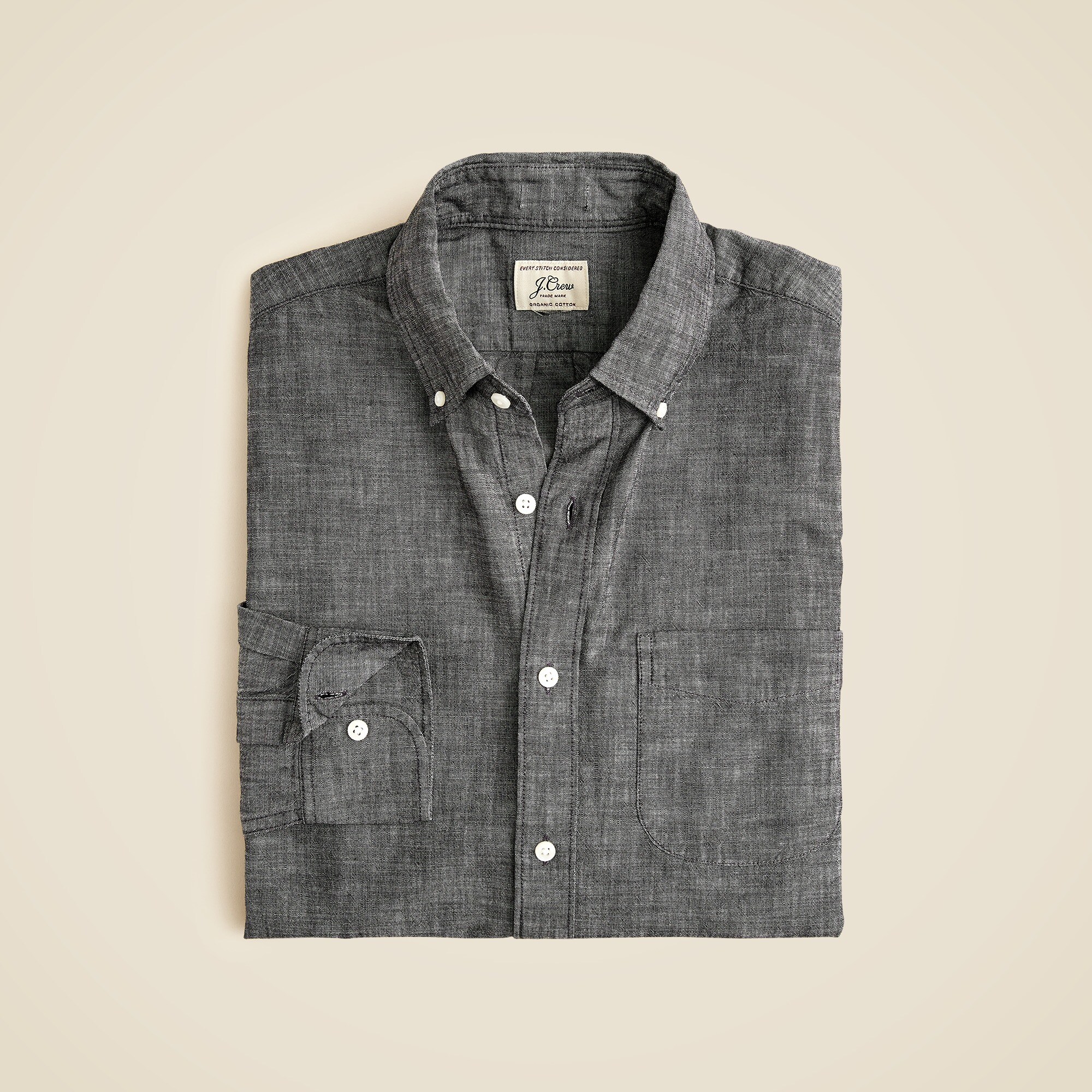  Organic cotton chambray shirt