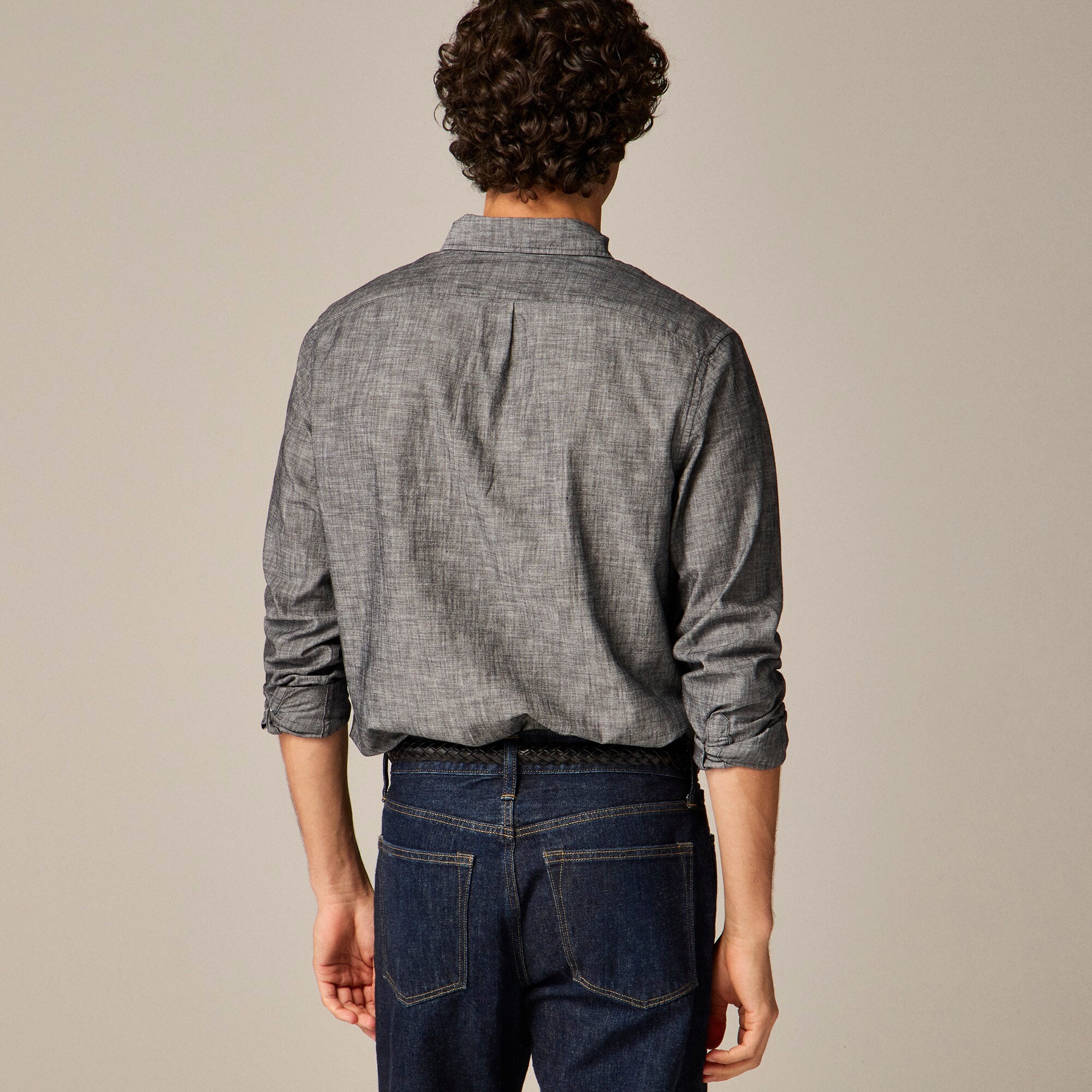 Organic cotton chambray shirt