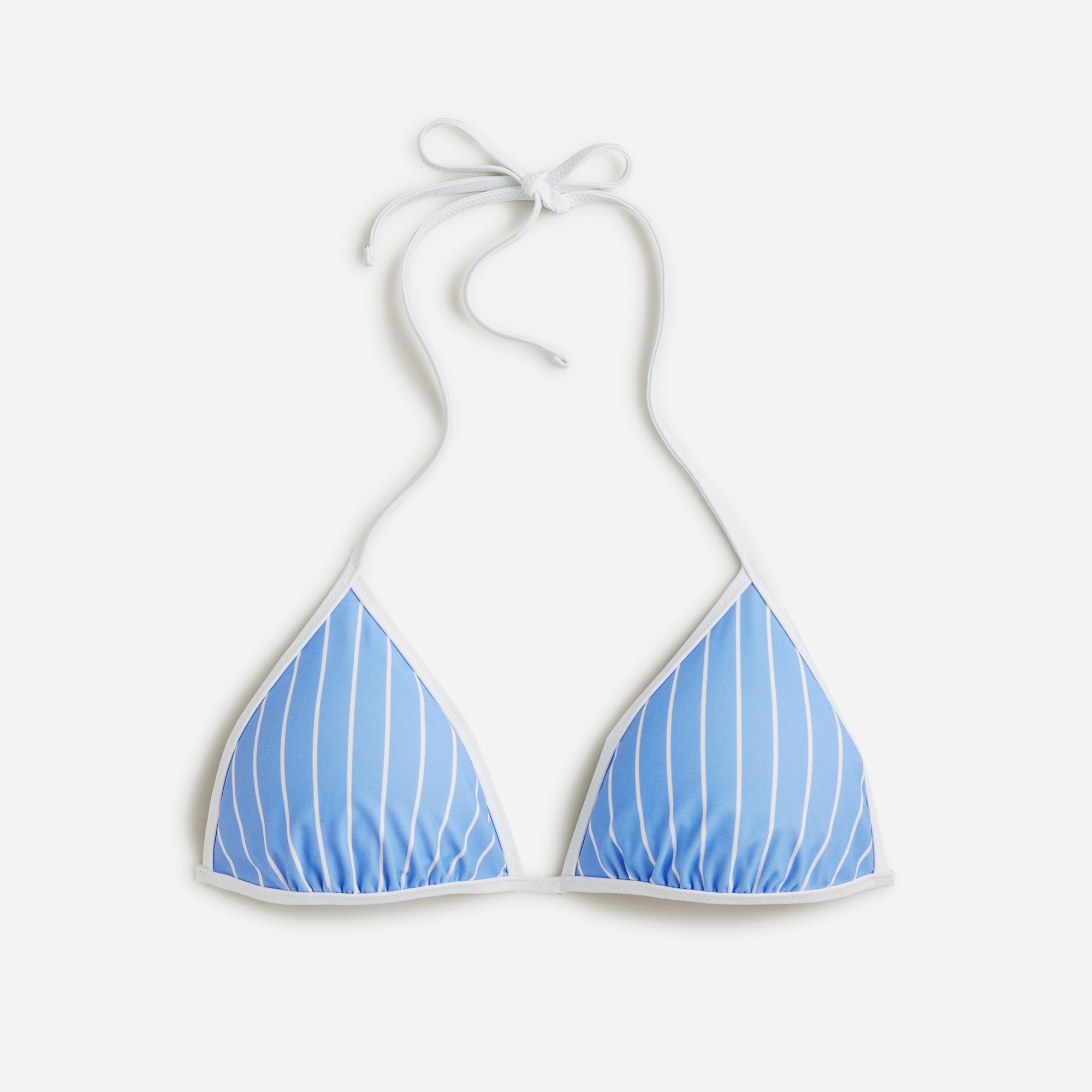womens String bikini top in stripe