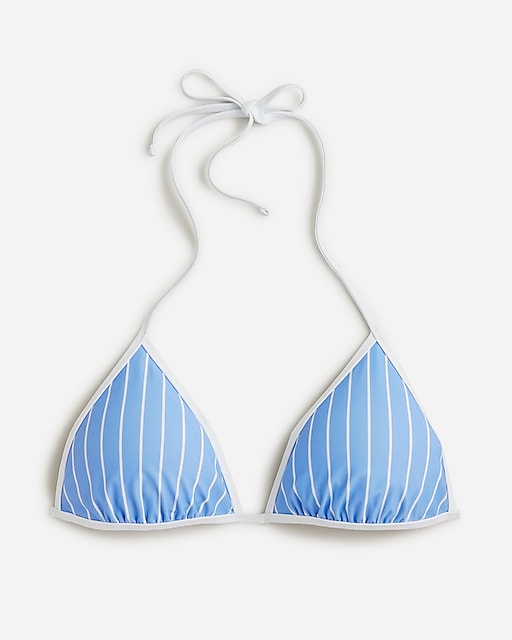 womens String bikini top in stripe