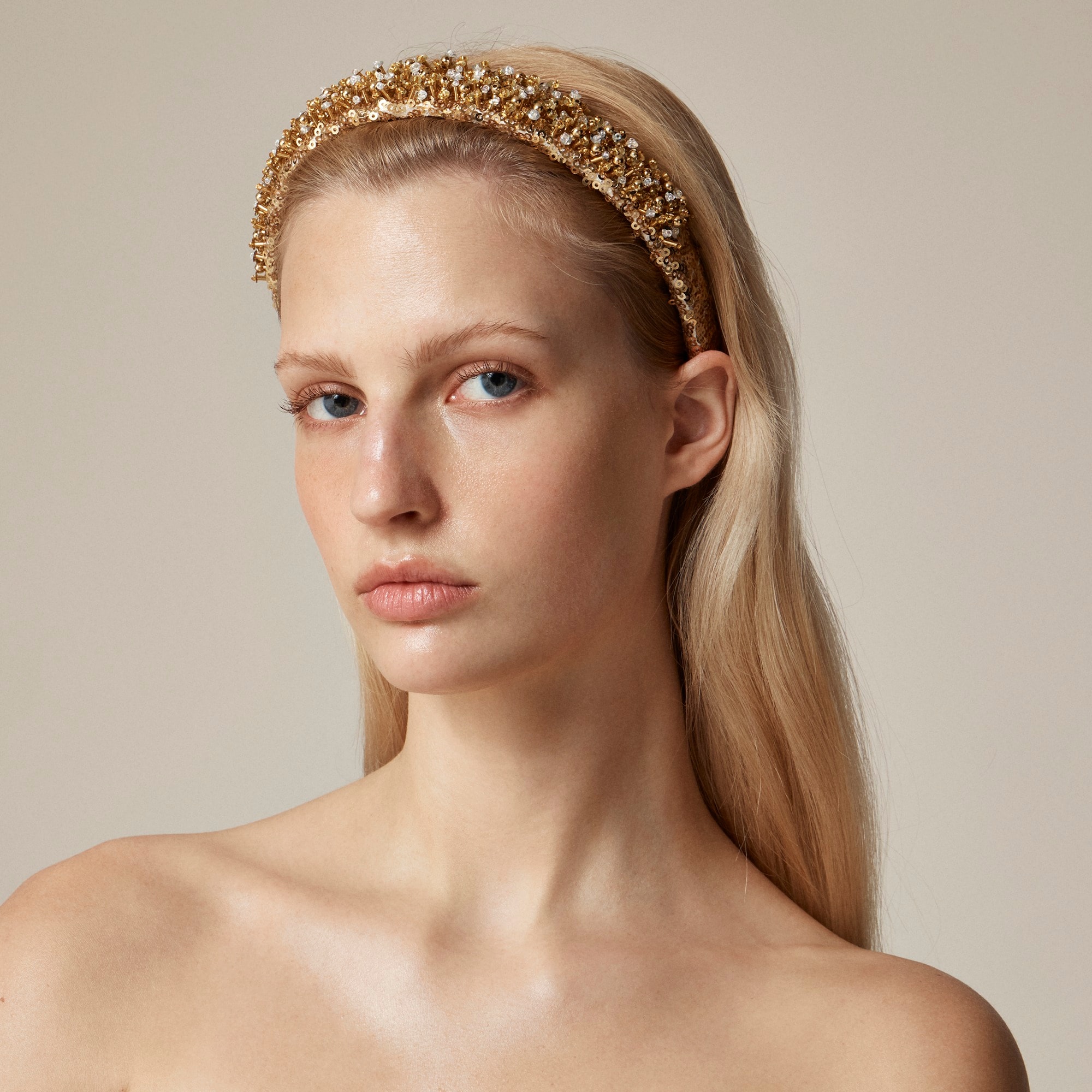  Sequin and crystal headband