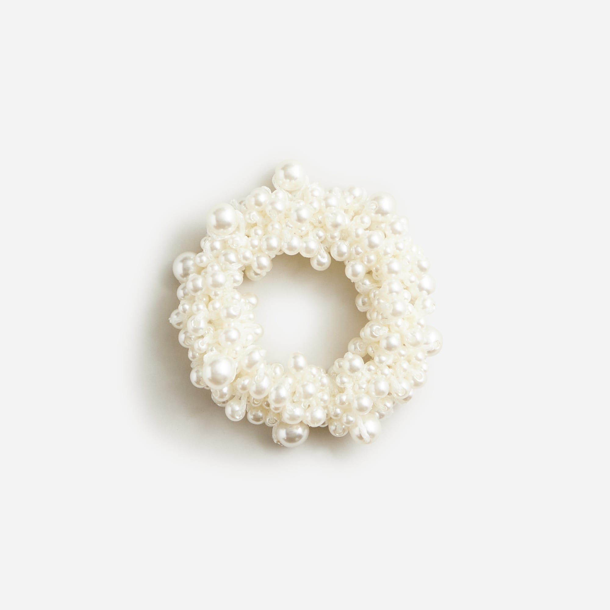 womens Pearl cluster scrunchie