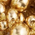 Pearl cluster scrunchie BURNISHED GOLD