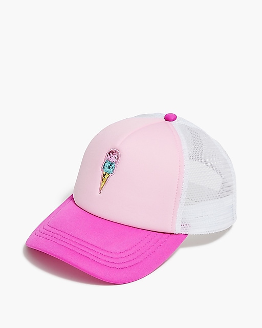  Girls' ice cream trucker hat