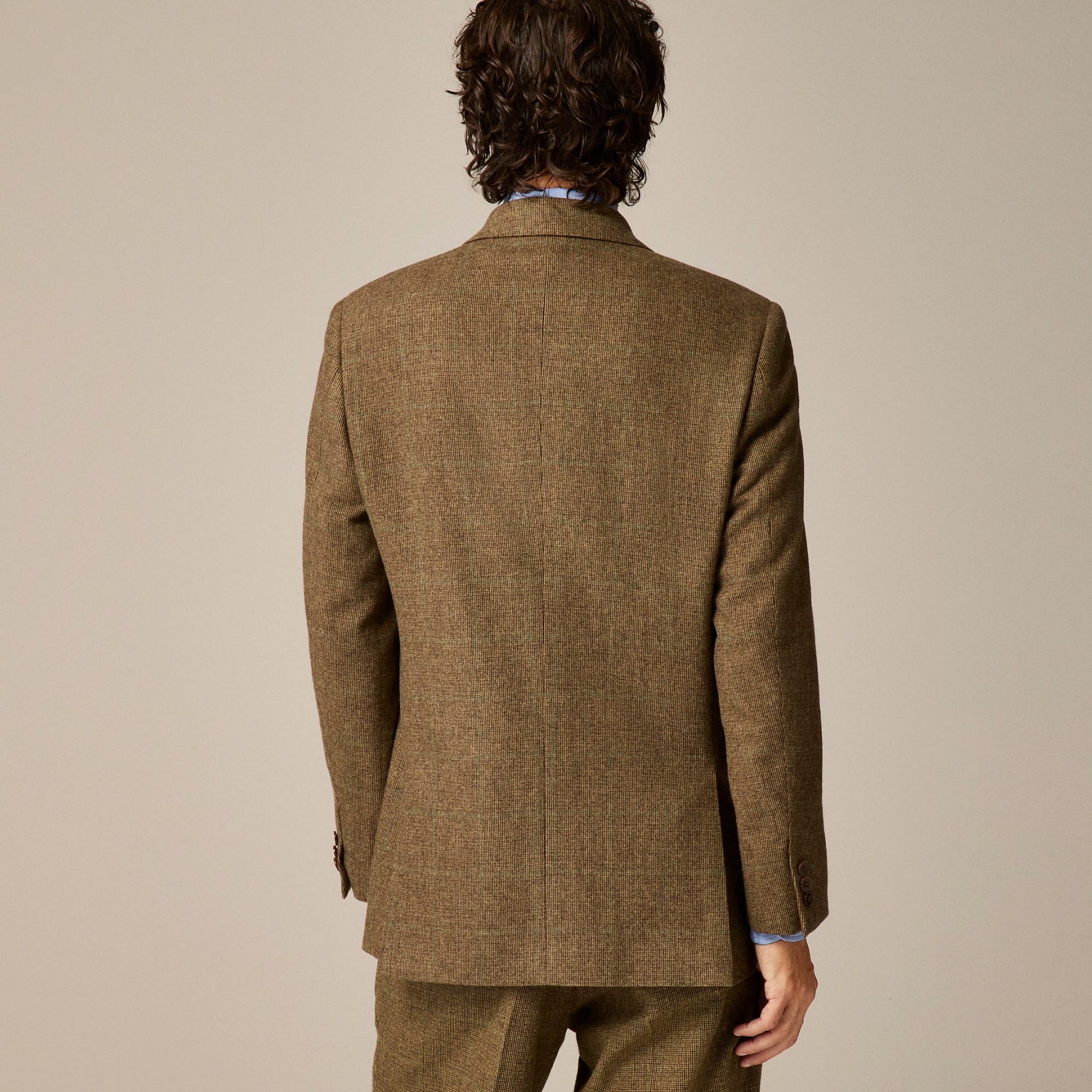 Kenmare Relaxed-fit double-breasted suit jacket in merino wool
