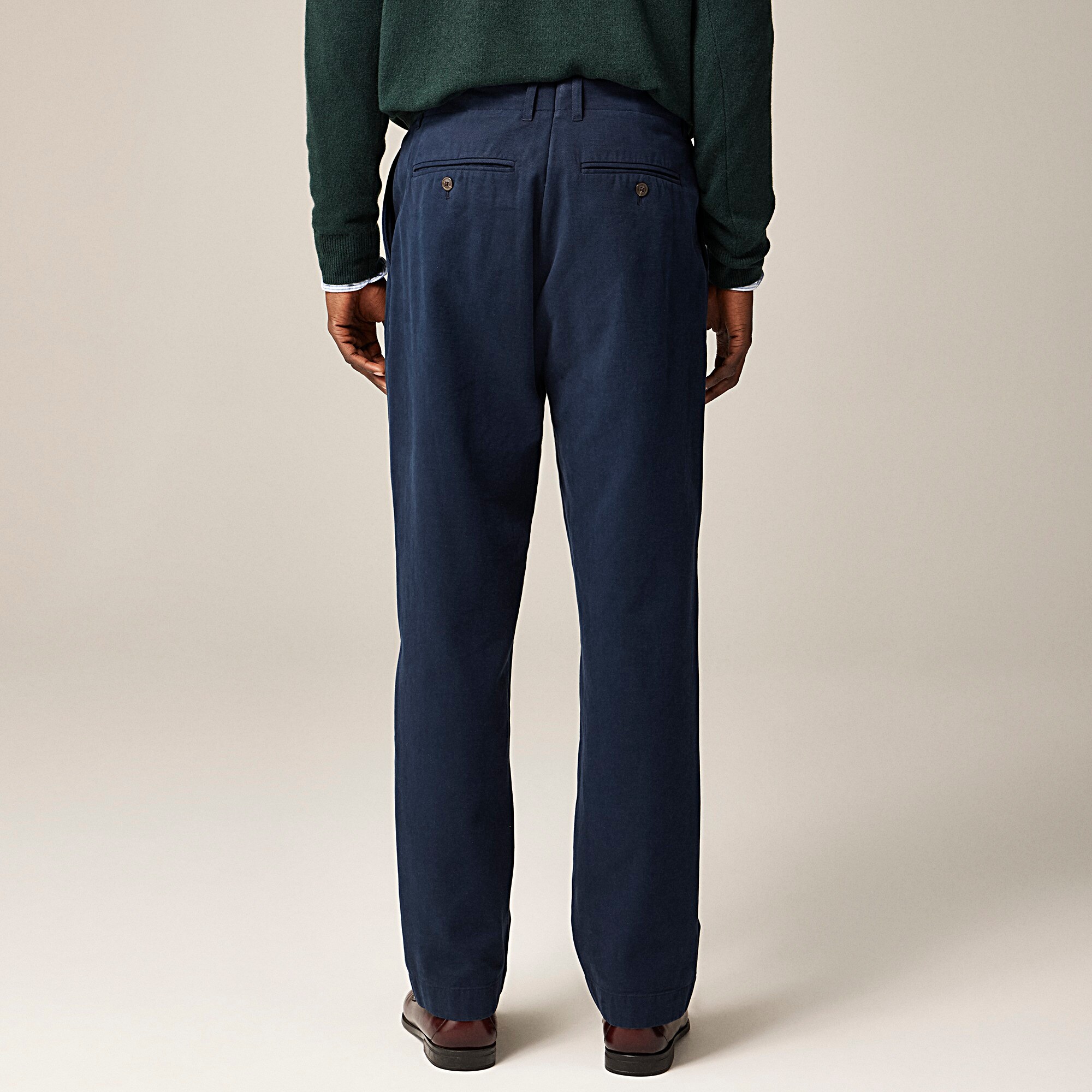 Kenmare Relaxed-fit suit pant in Italian cotton blend