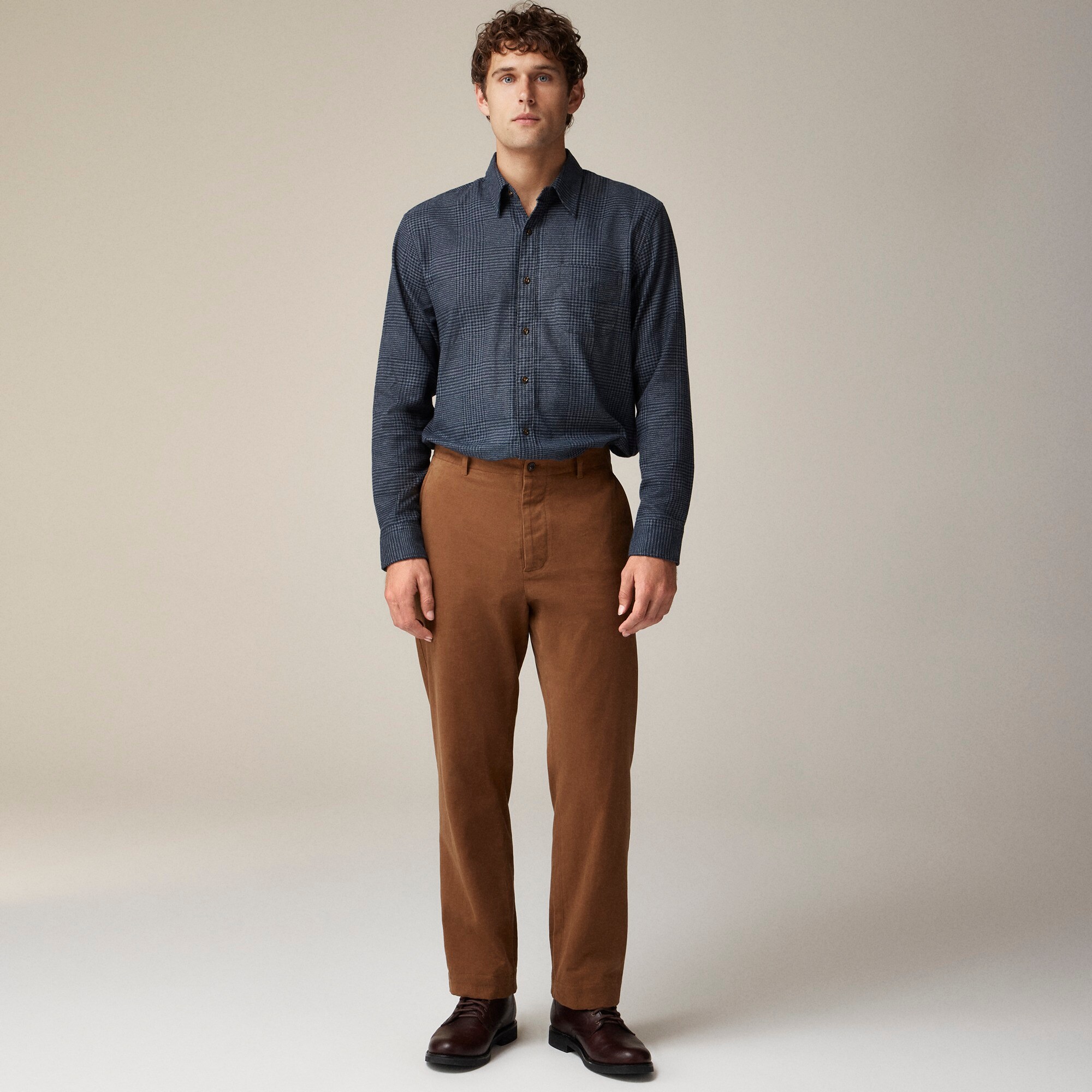 Kenmare Relaxed-fit suit pant in Italian cotton blend