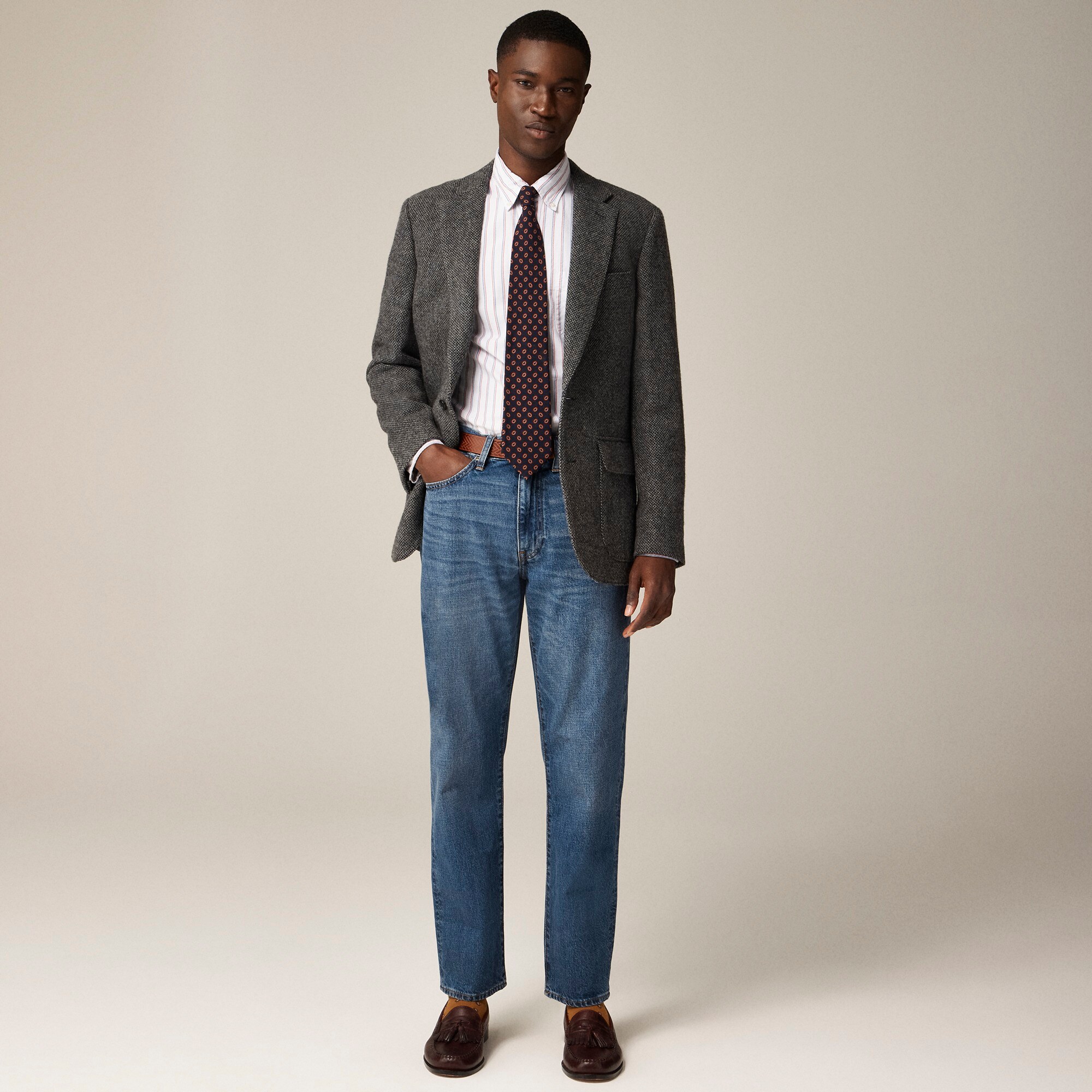Ludlow Slim-fit blazer in English merino wool twill