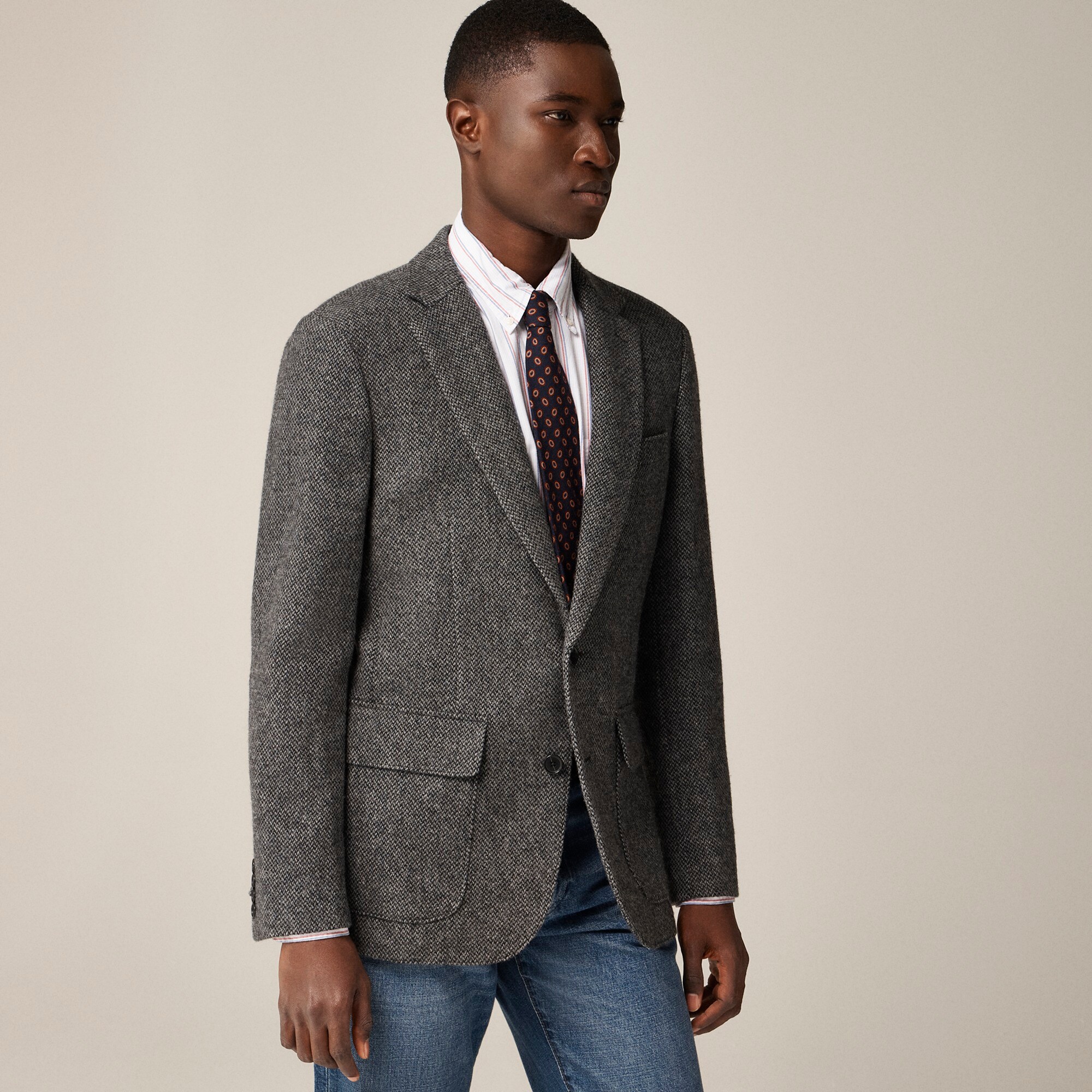 Ludlow Slim-fit blazer in English merino wool twill