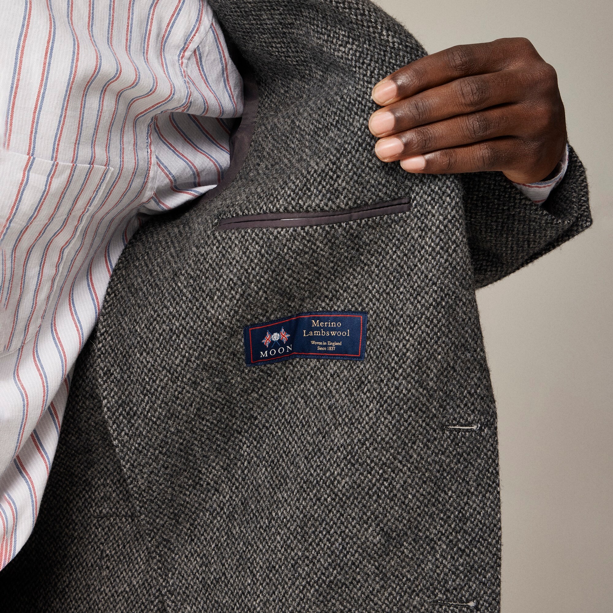 Ludlow Slim-fit blazer in English merino wool twill