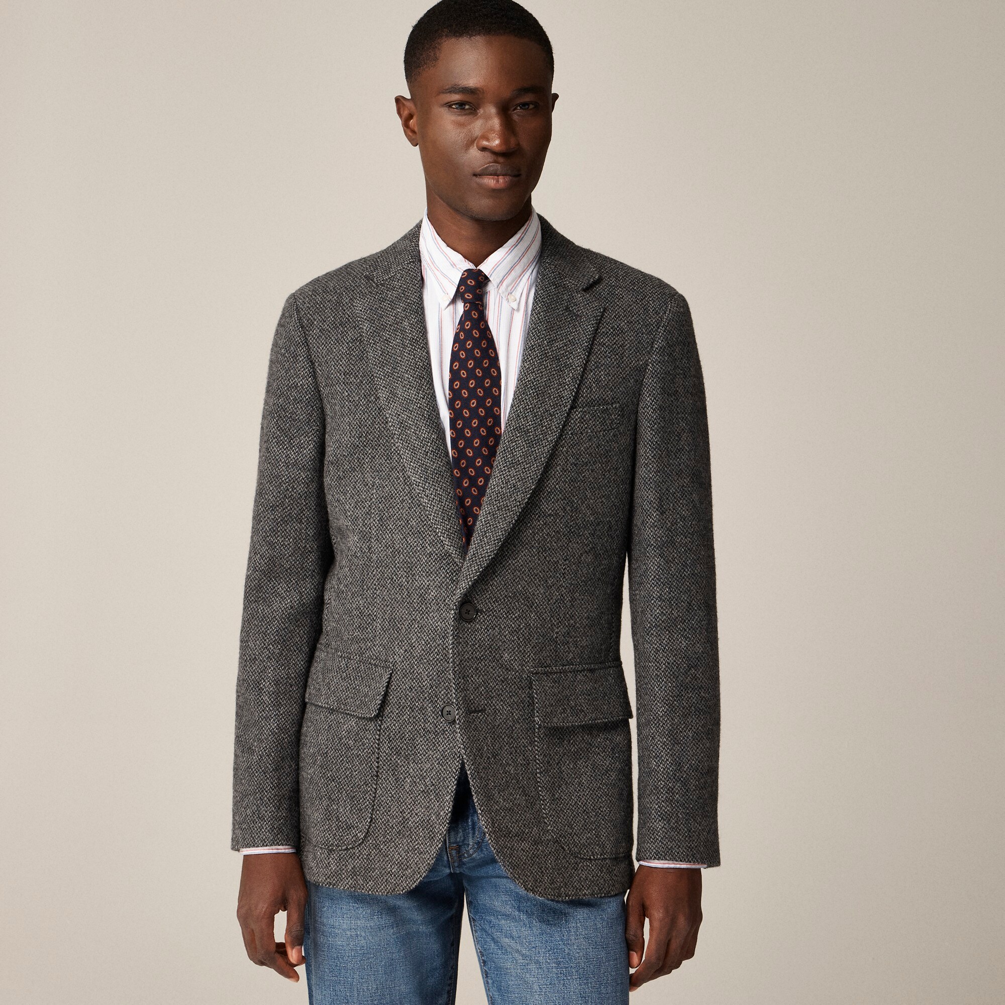 Ludlow Slim-fit blazer in English merino wool twill