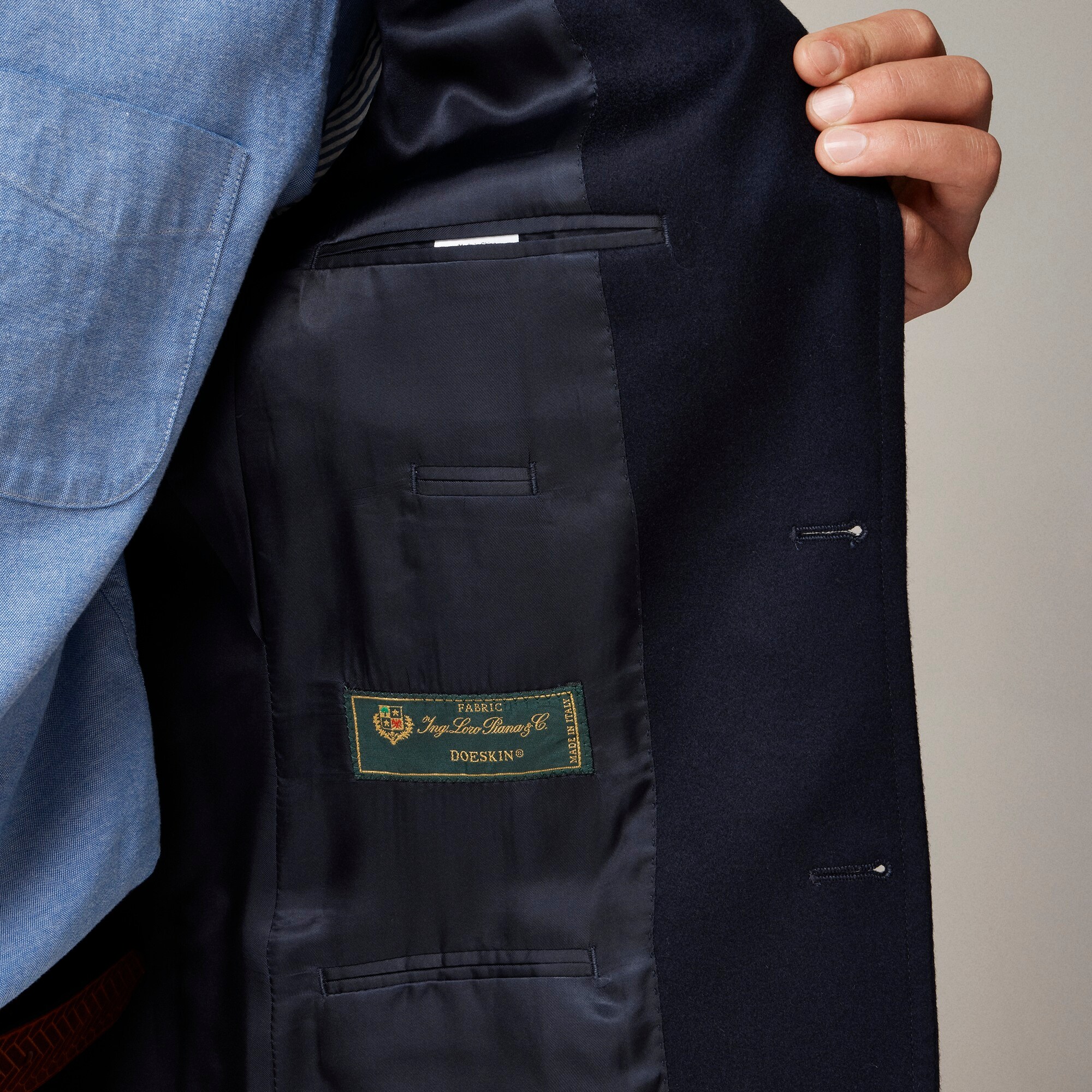 Crosby Classic-fit blazer in Italian wool doeskin