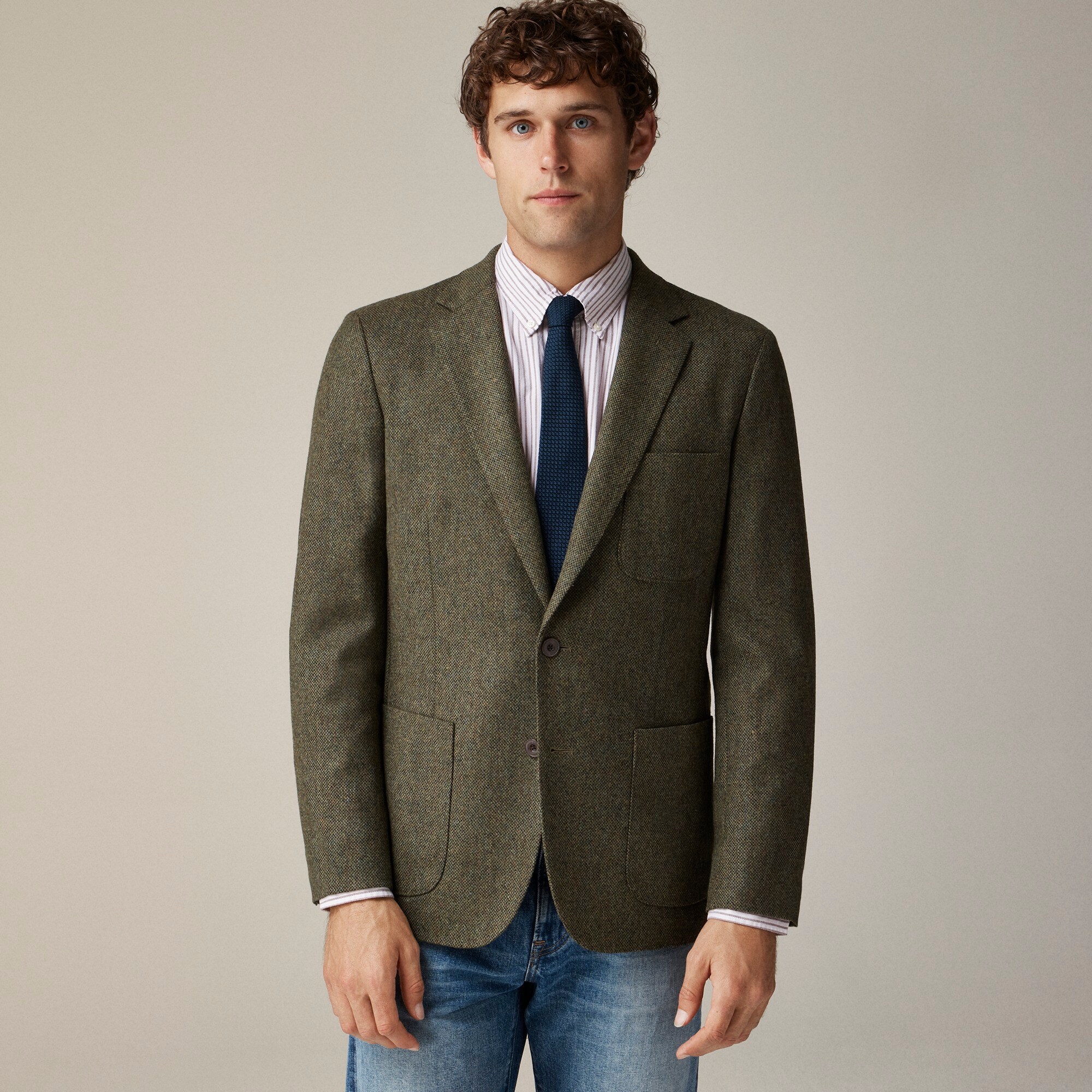 Ludlow Slim-fit blazer in English merino wool