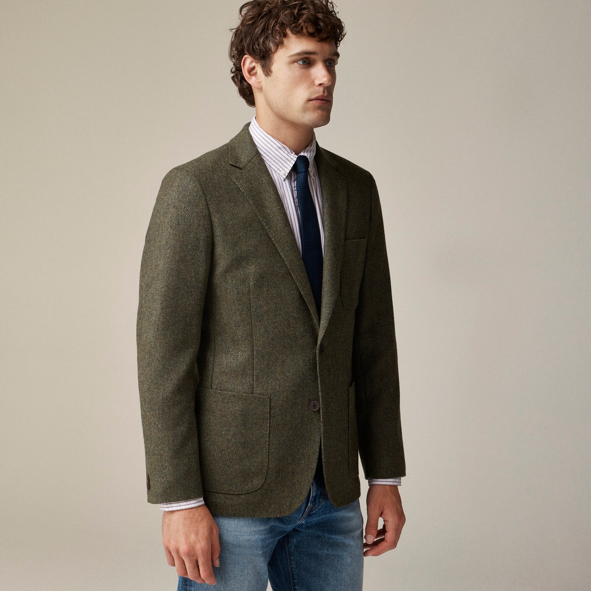 Ludlow Slim-fit blazer in English merino wool