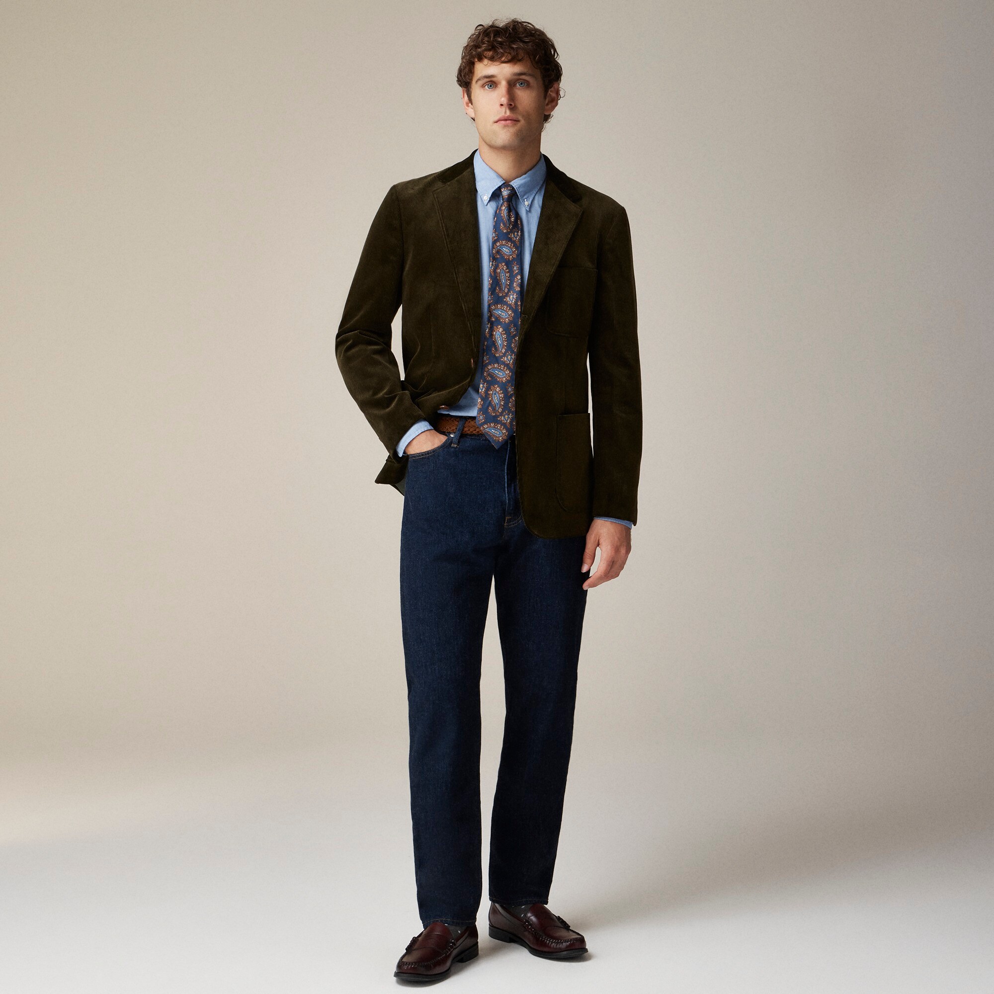  Crosby Classic-fit blazer in English cotton corduroy