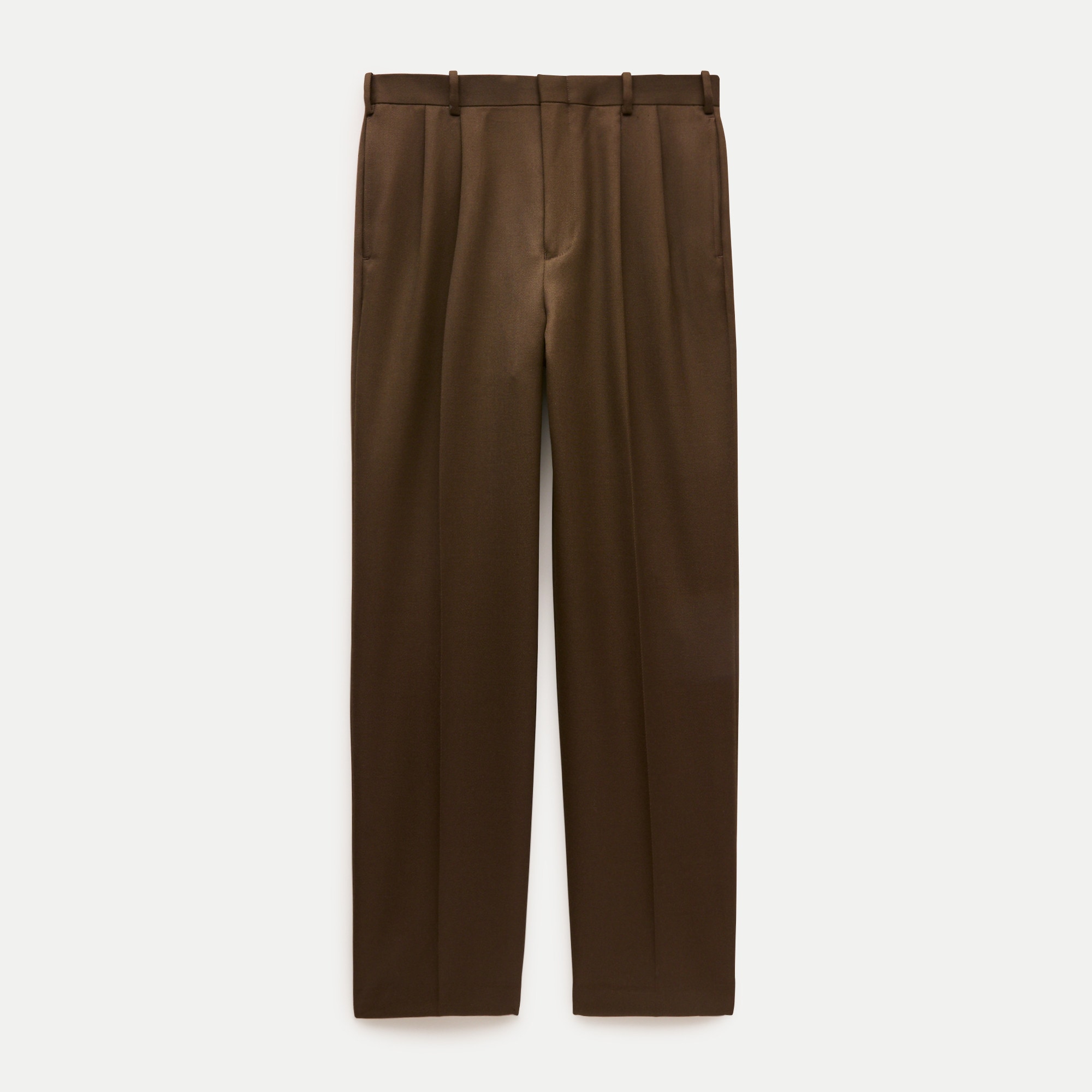 J.Crew relaxed-fit double-pleated trouser in Italian wool cavalry twill
