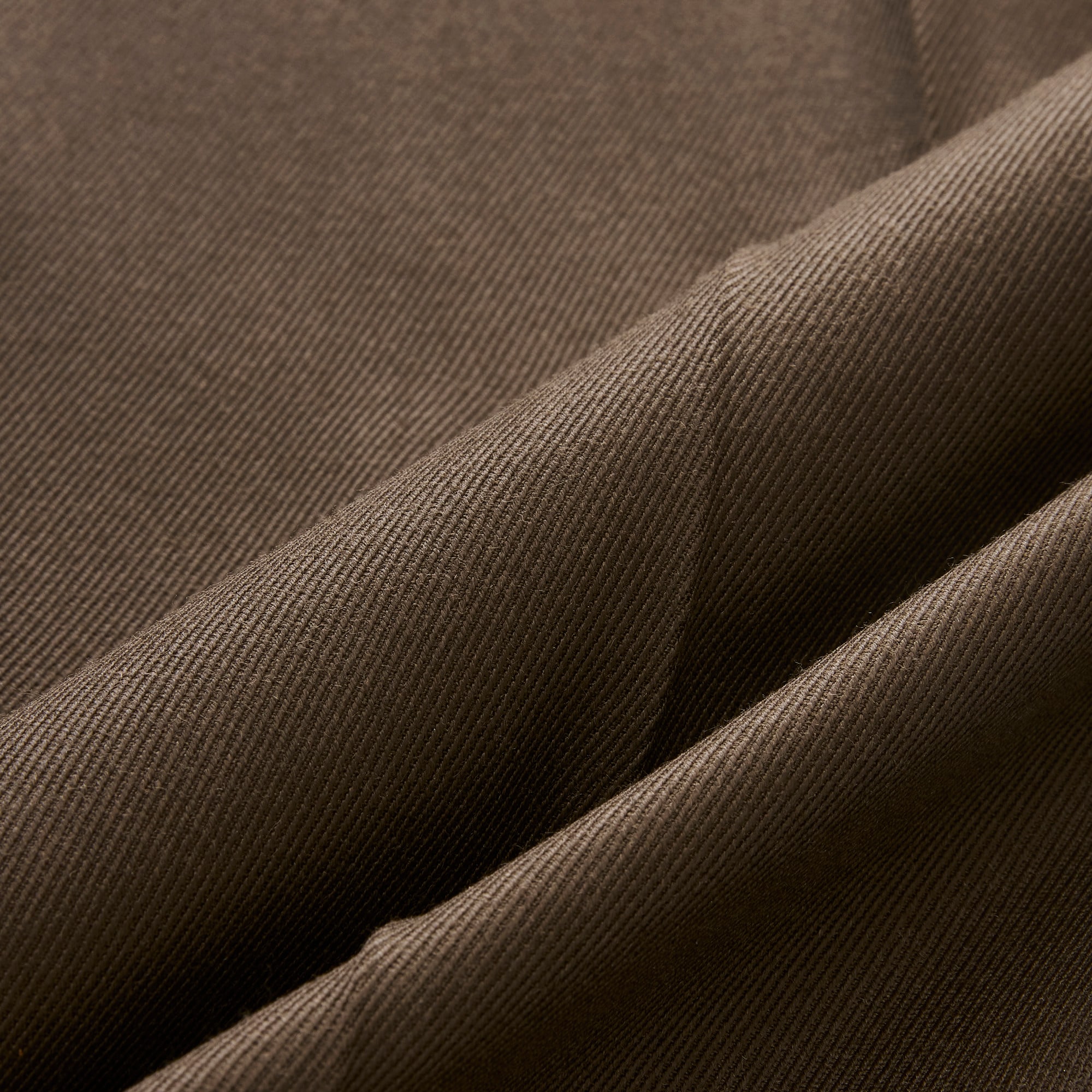 Relaxed-fit double-pleated trouser in Italian wool cavalry twill