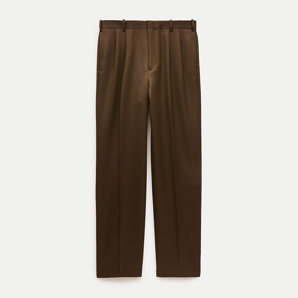 Men's Double-Pleated Relaxed-Fit Cotton Nautical Pants For Dinner
