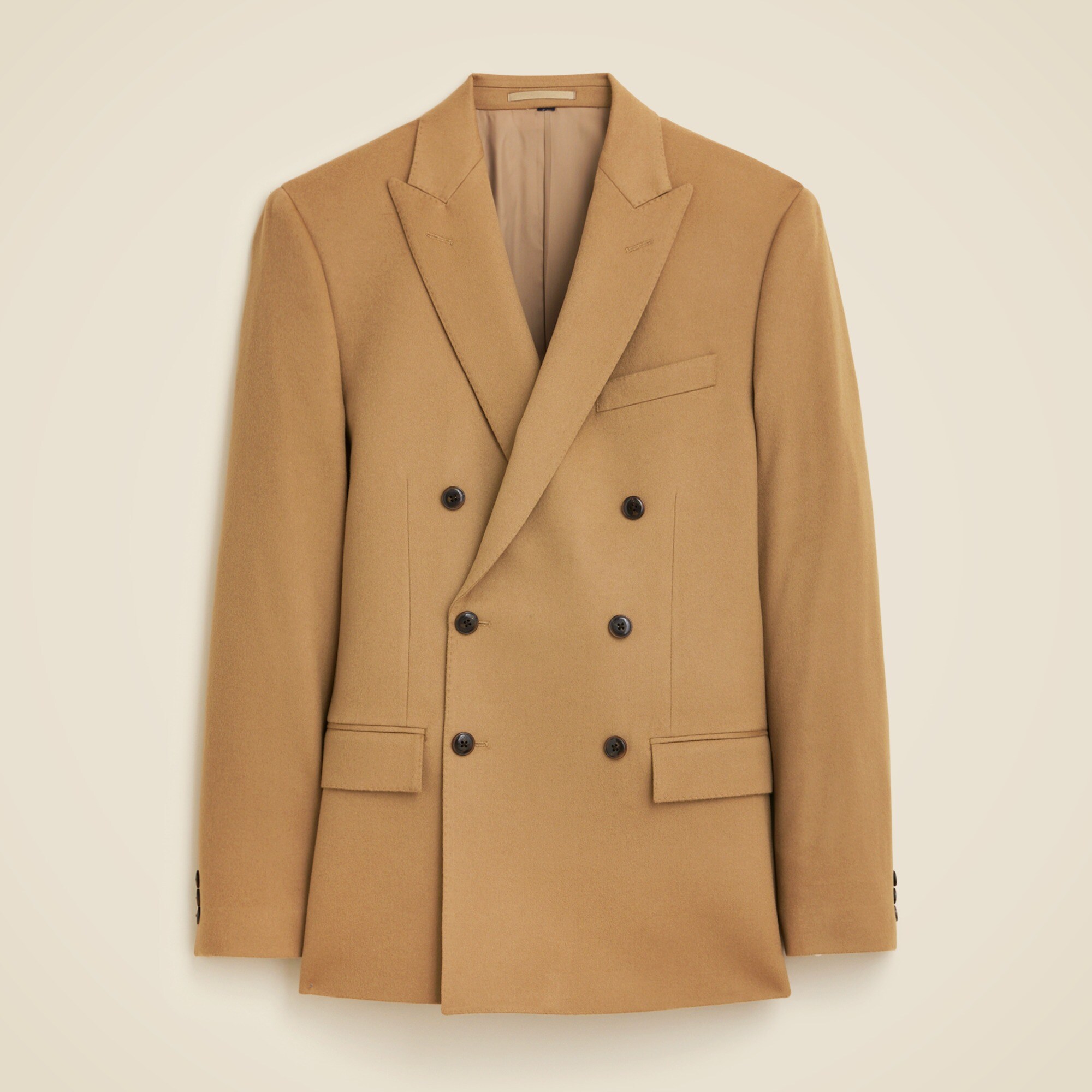 Ludlow Slim-fit double-breasted blazer in Italian wool doeskin