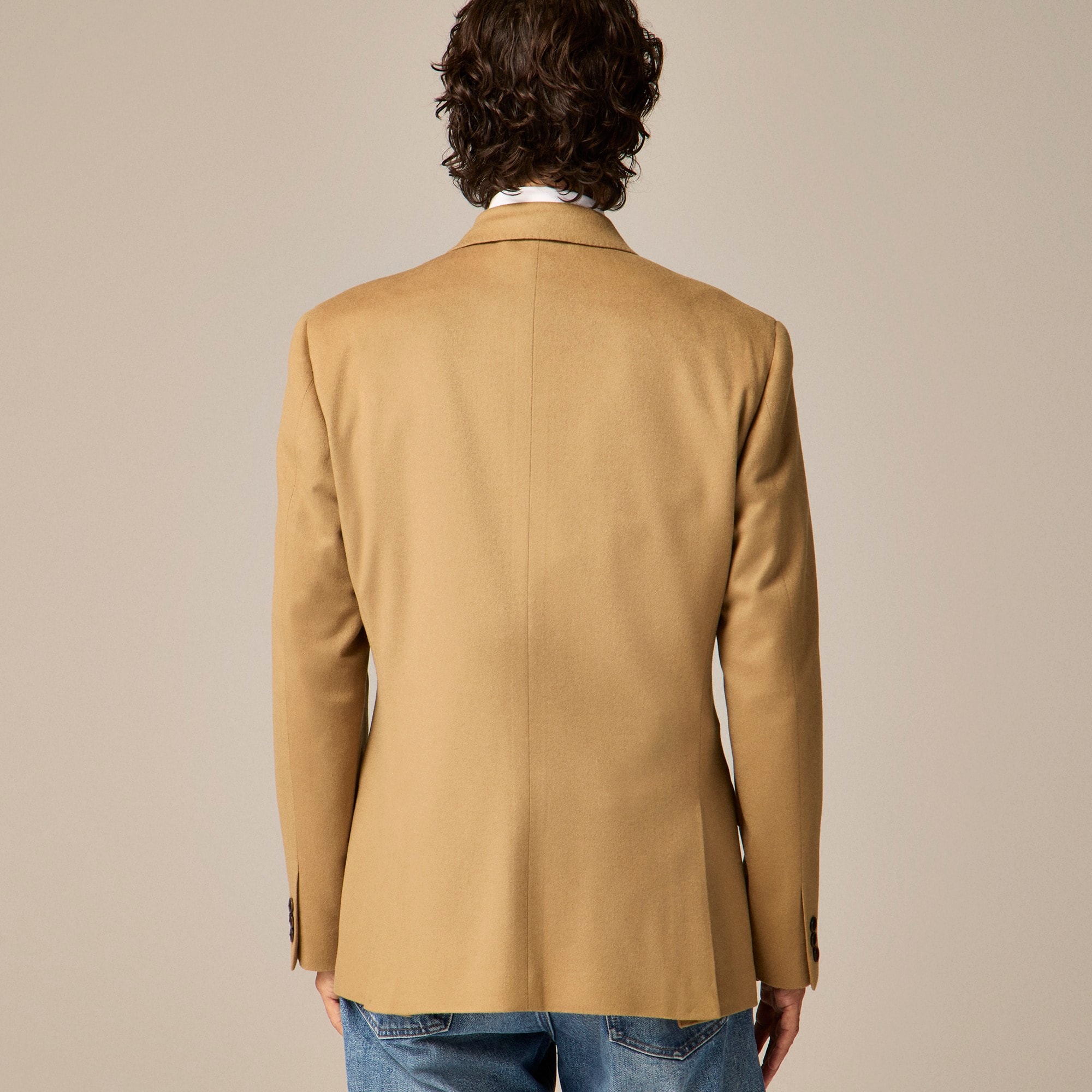 Ludlow Slim-fit Double-breasted Blazer In Italian Wool Doeskin For