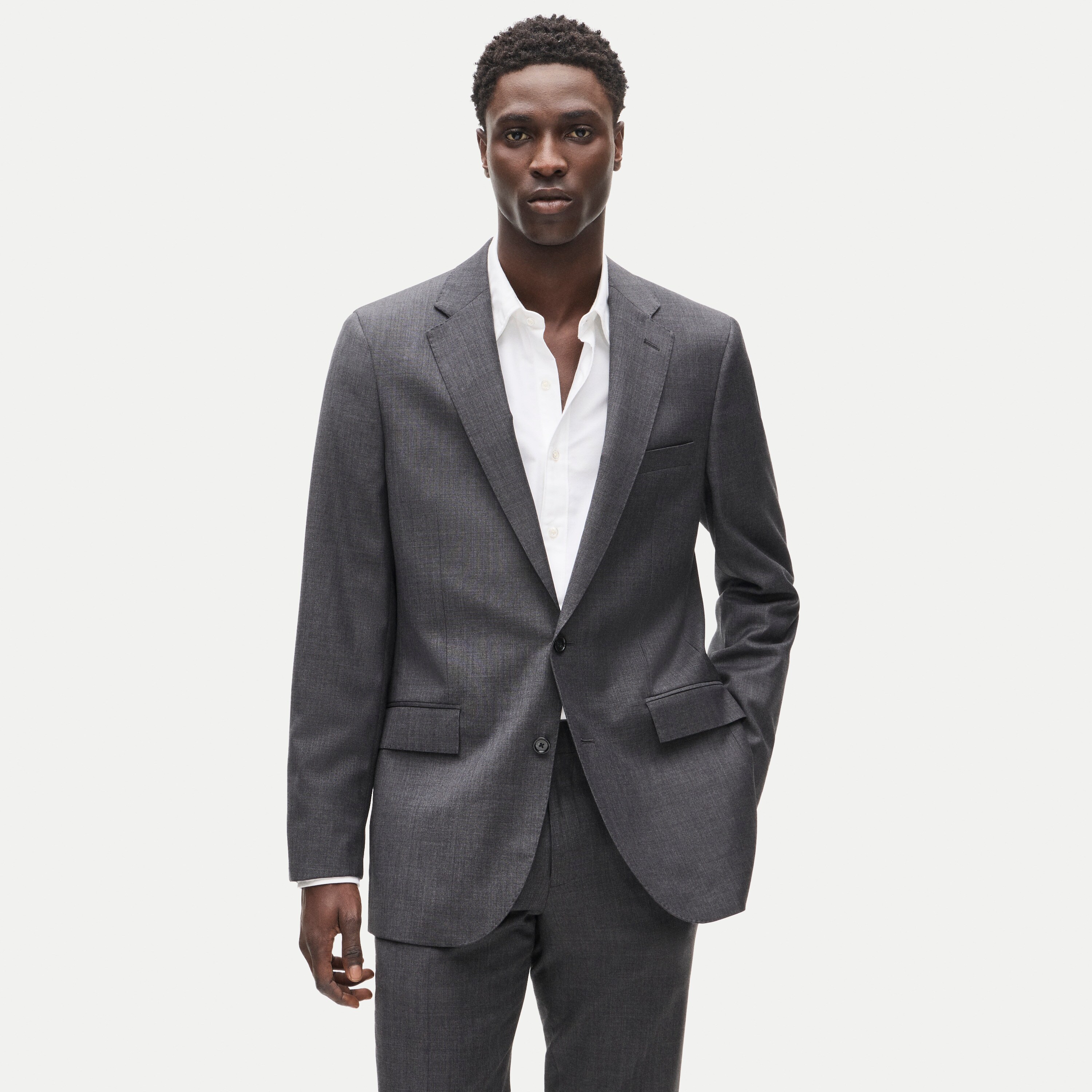 Ludlow Slim-fit suit jacket in Italian worsted wool