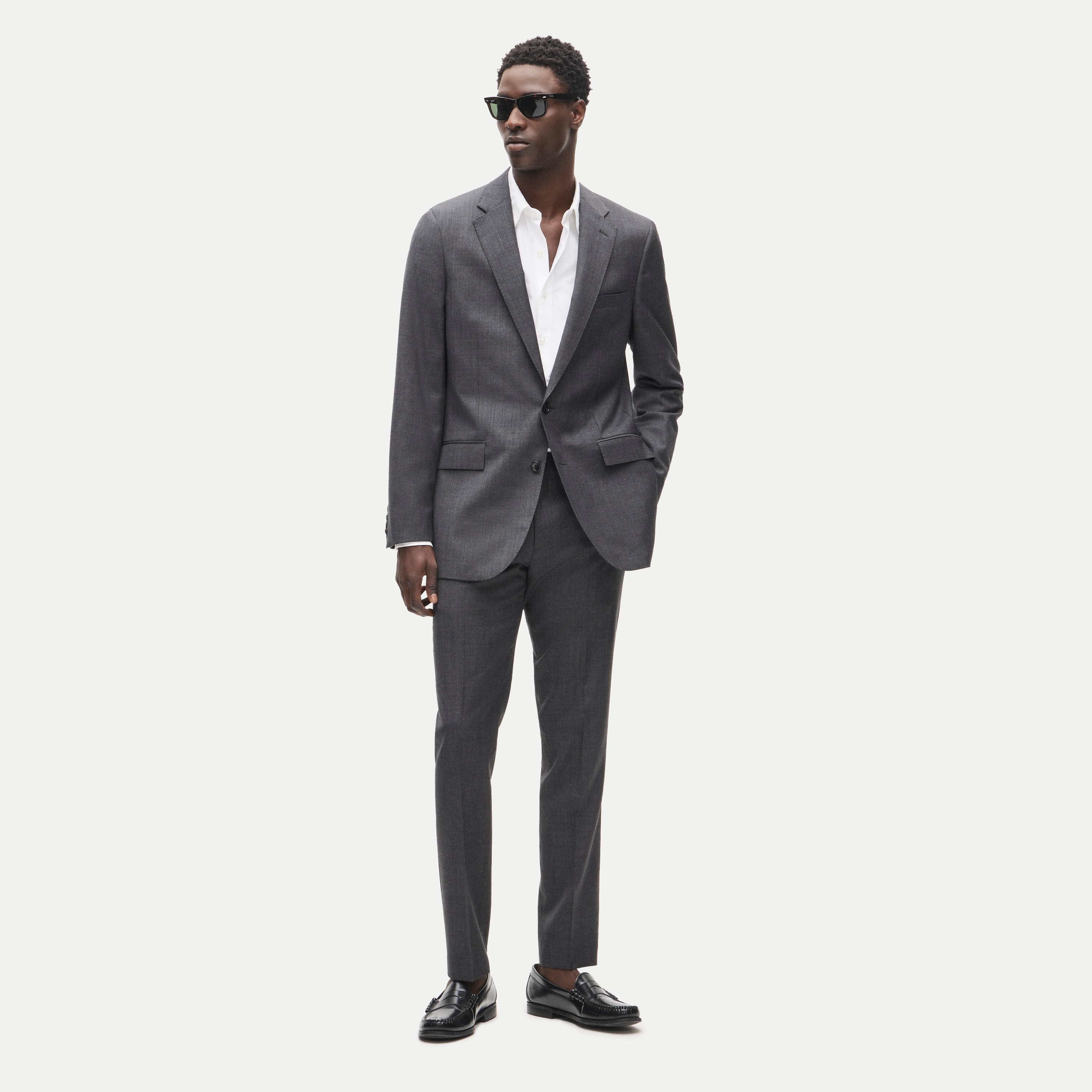 Ludlow Slim-fit suit jacket in Italian worsted wool