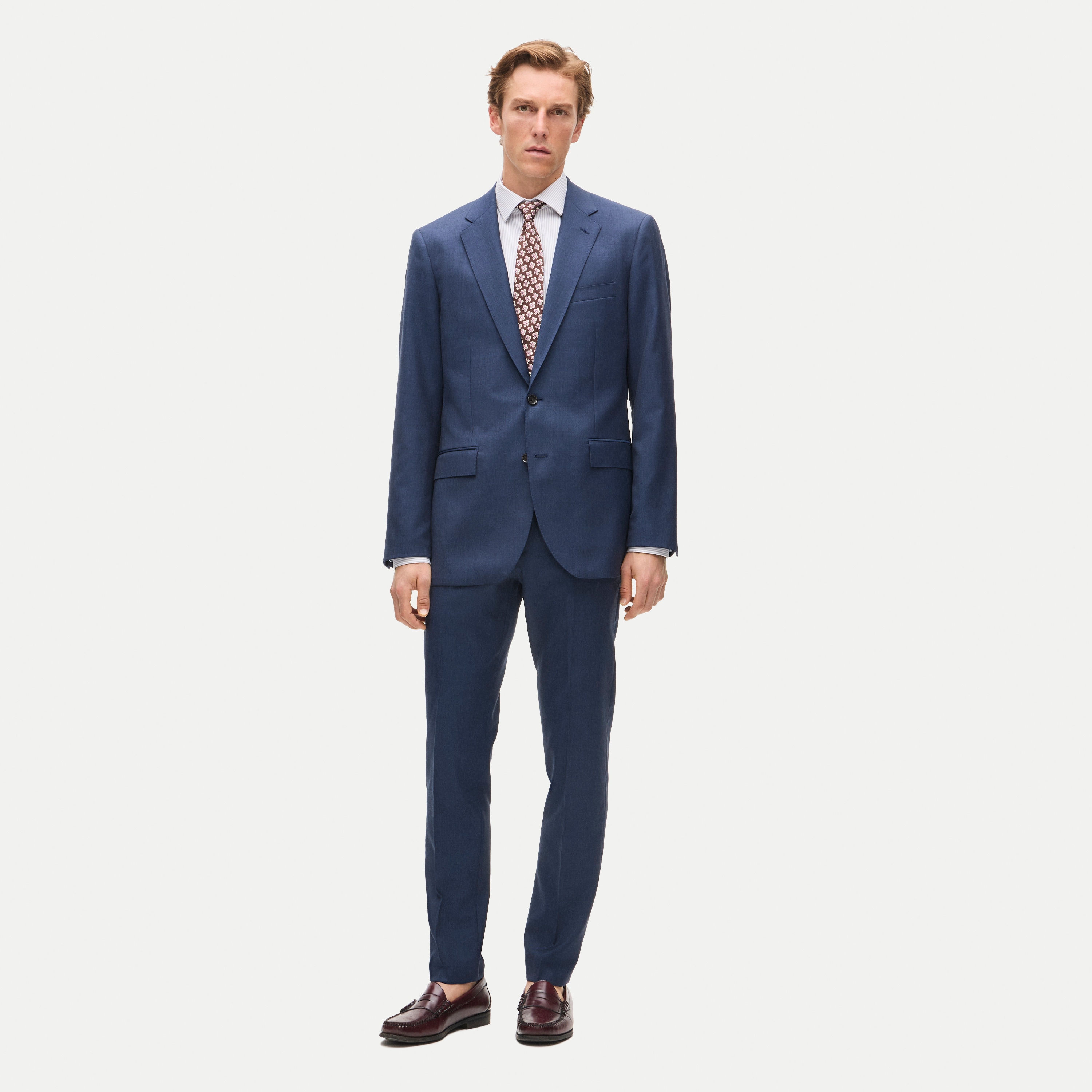 J.PRESS × BLUE BLUE ウールツイード スリーピース Ludlow Slim-fit Suit Jacket In Italian Worsted Wool For Men | J.Crew