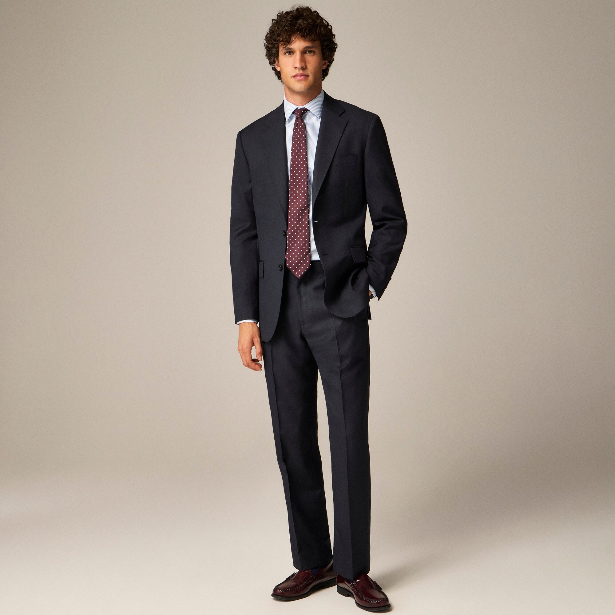 Crosby Classic-fit Suit Jacket In Italian Worsted Wool For Men | J