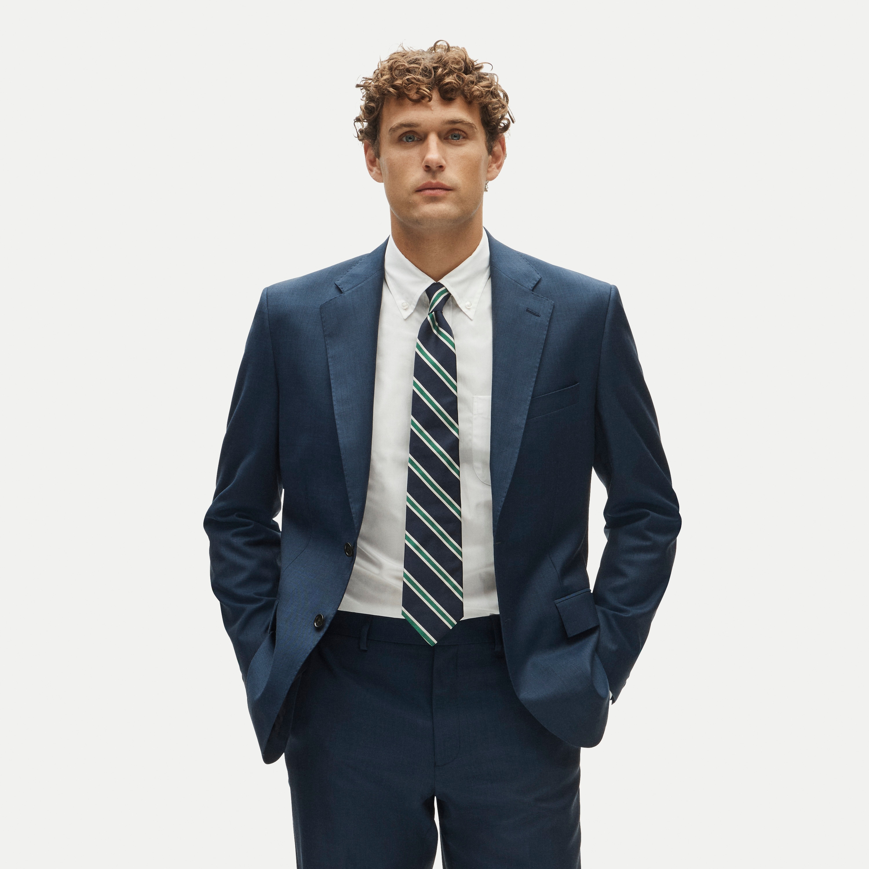Crosby Classic-fit suit jacket in Italian worsted wool