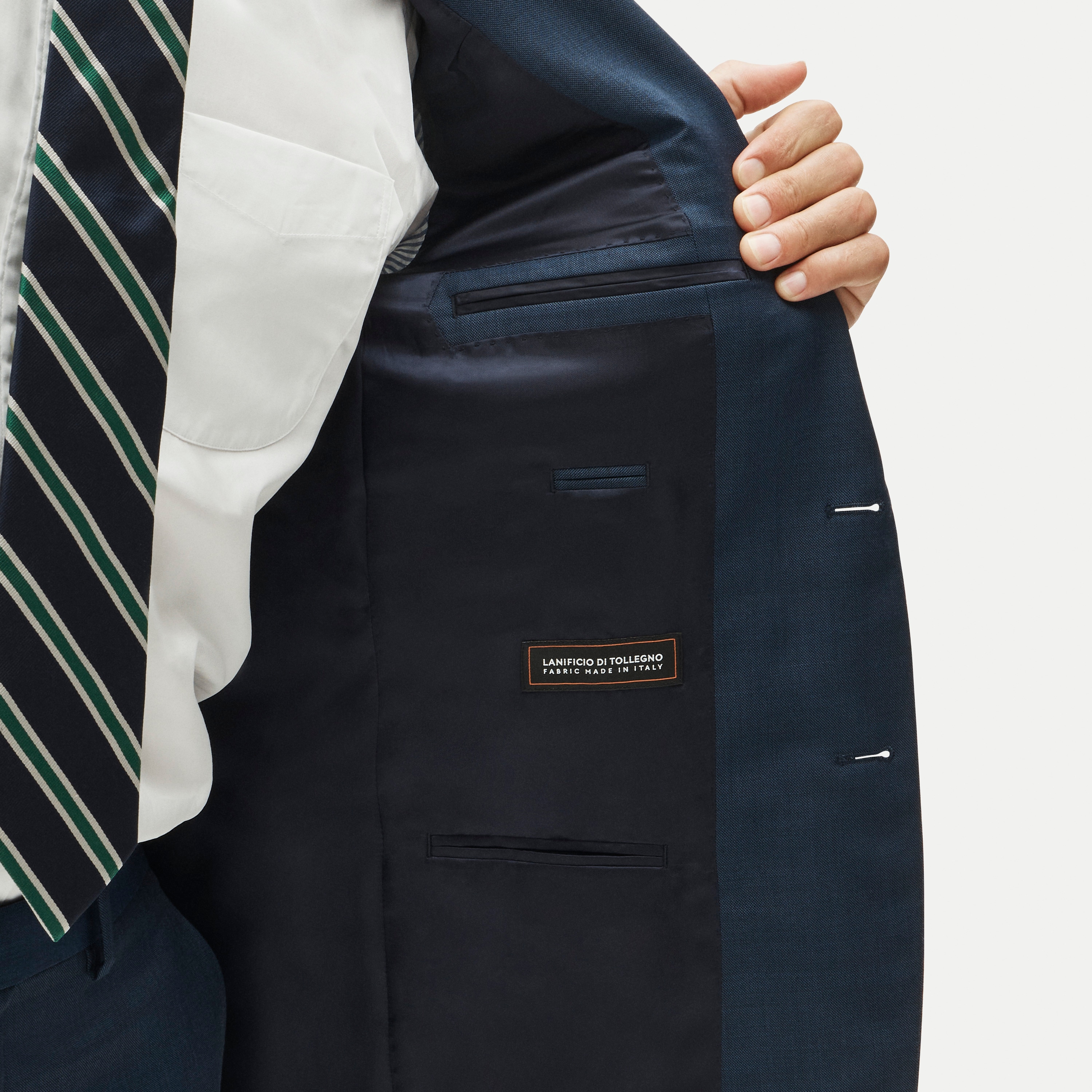Crosby Classic-fit suit jacket in Italian worsted wool