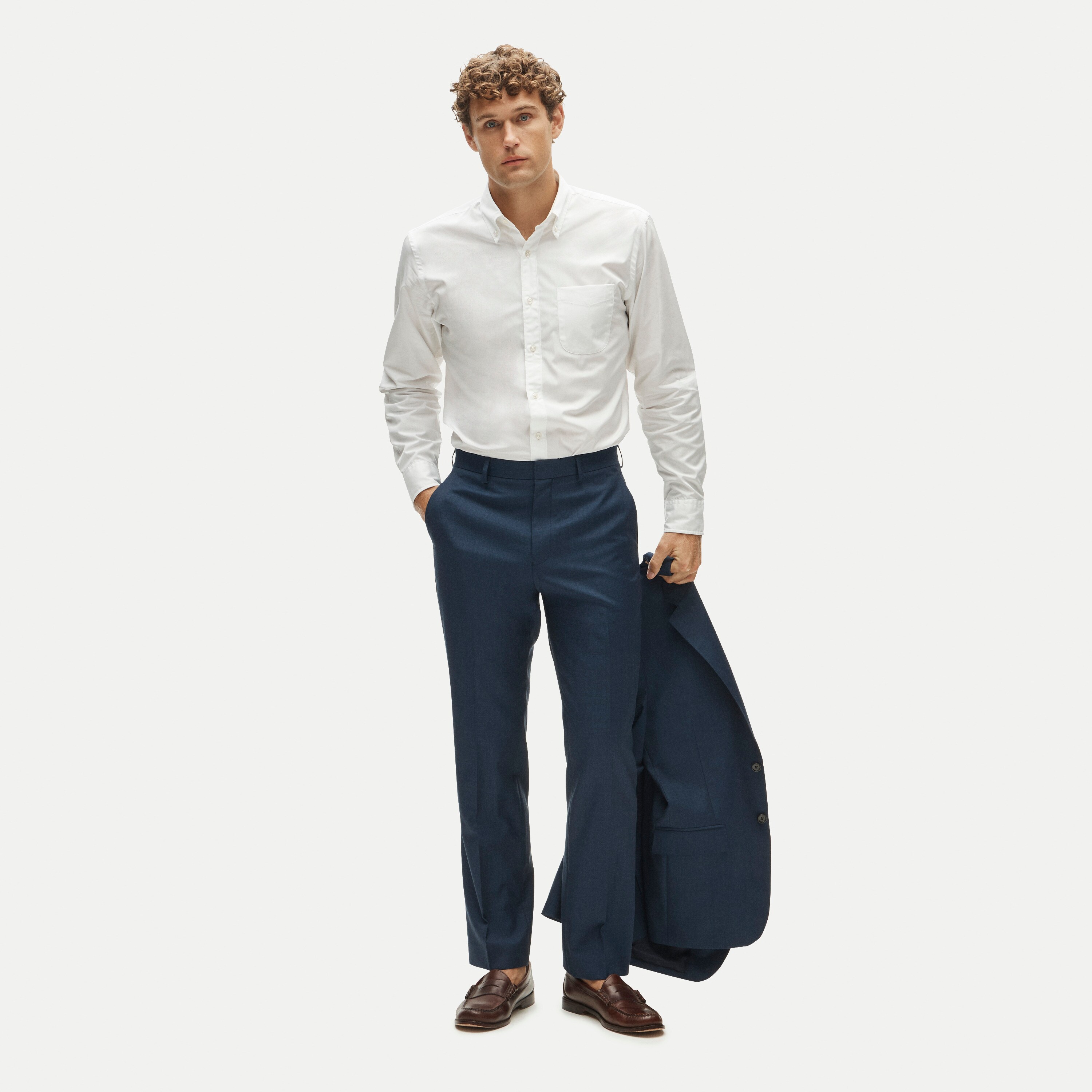 Crosby Classic-fit suit pant in Italian worsted wool