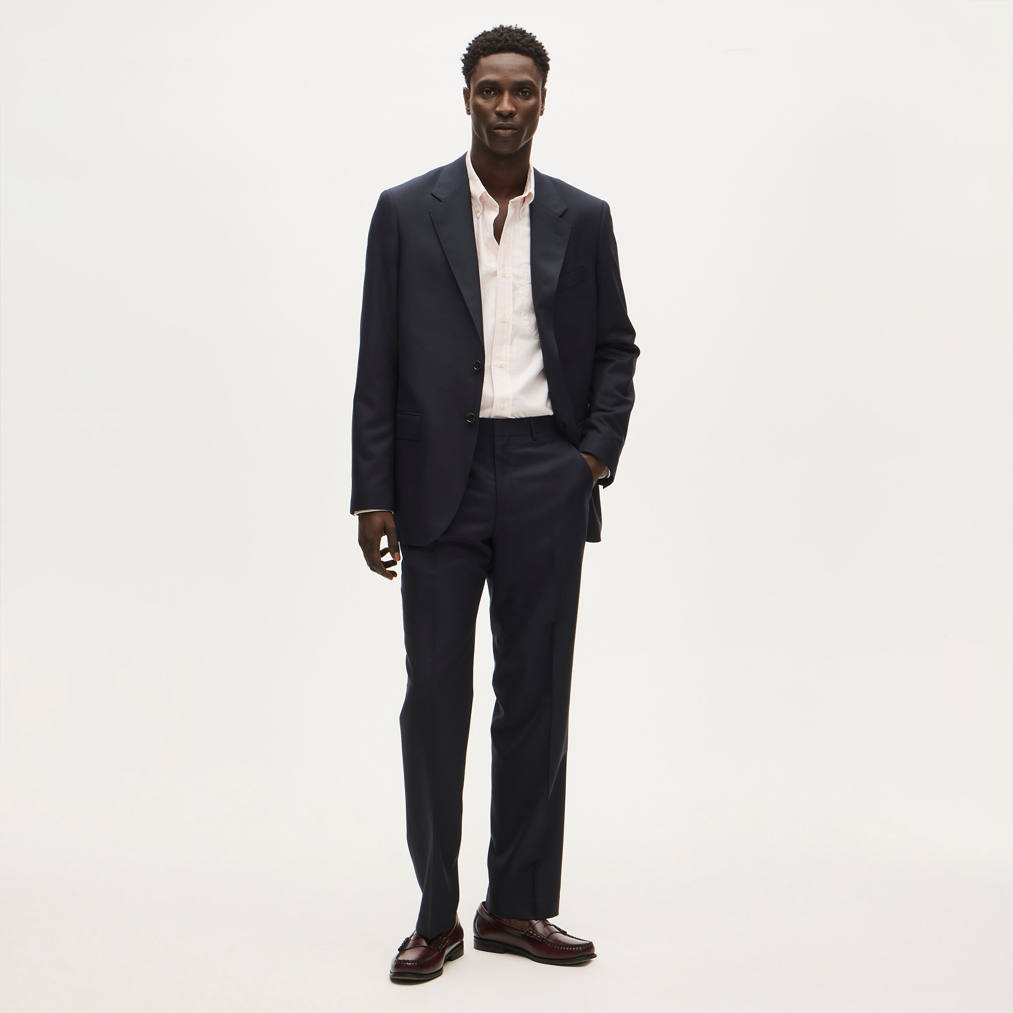 Kenmare Relaxed-fit suit jacket in Italian wool