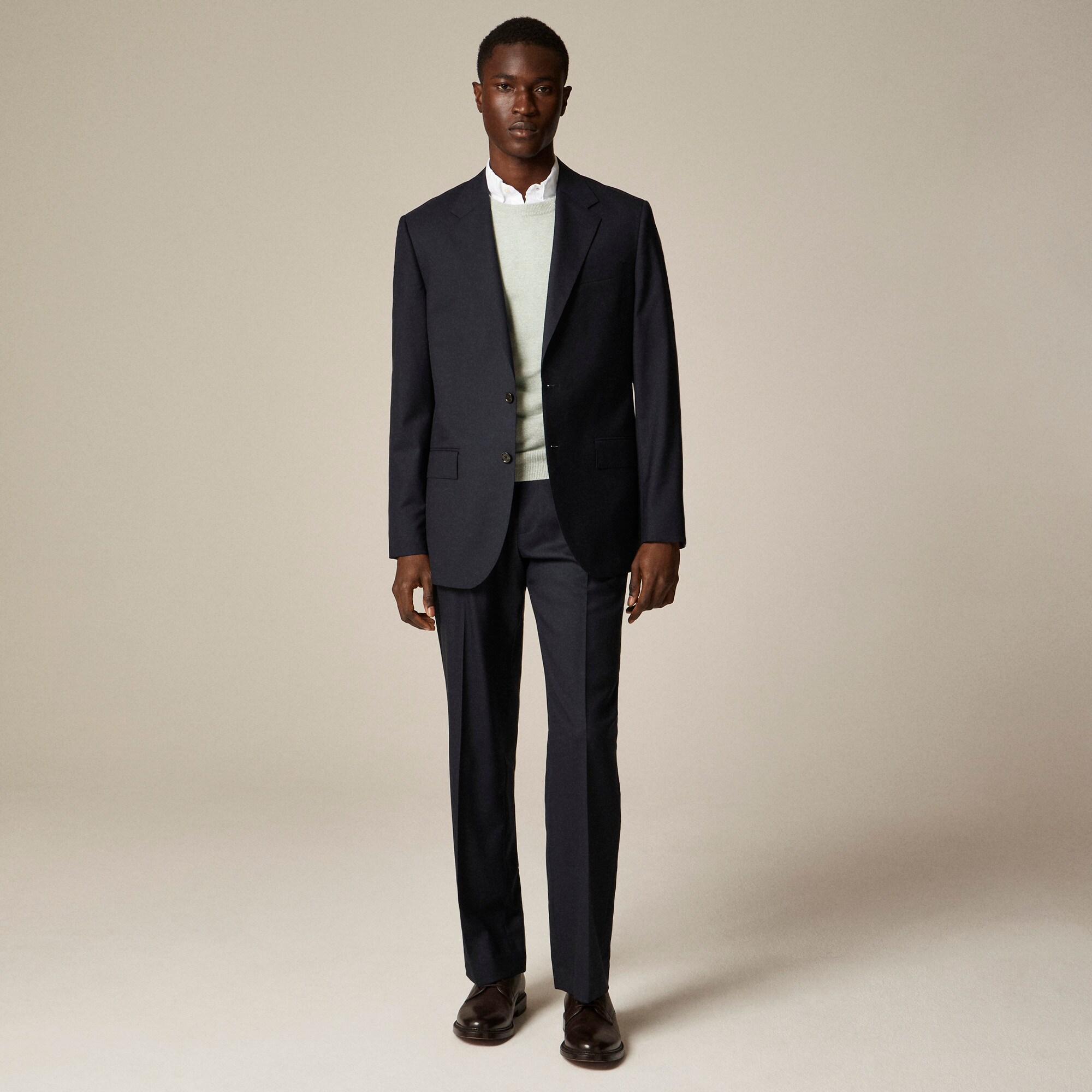 Slim solid italian wool suit jacket hotsell