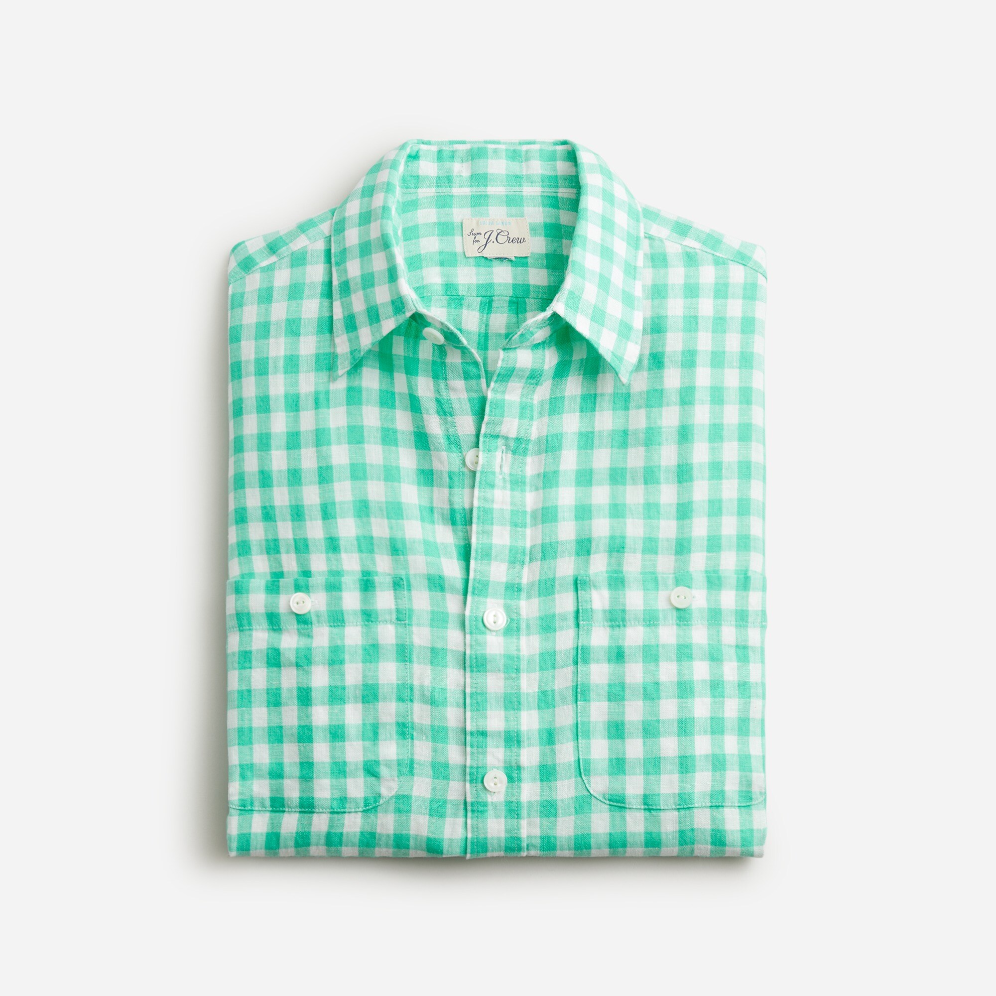 Baird McNutt Irish Linen Two-pocket Workshirt For Men | J.Crew