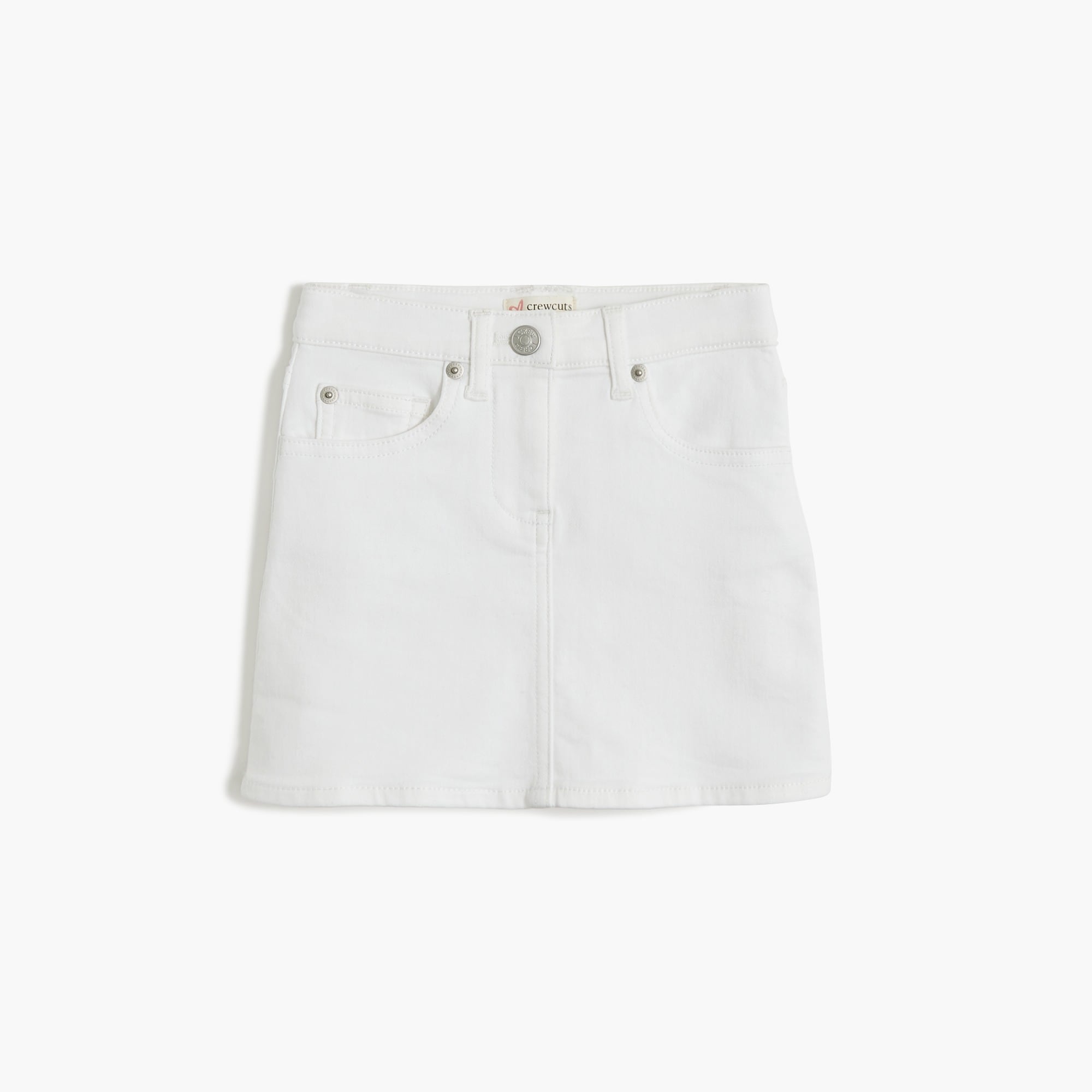 Girls' White Denim Skirt For Girls | Factory