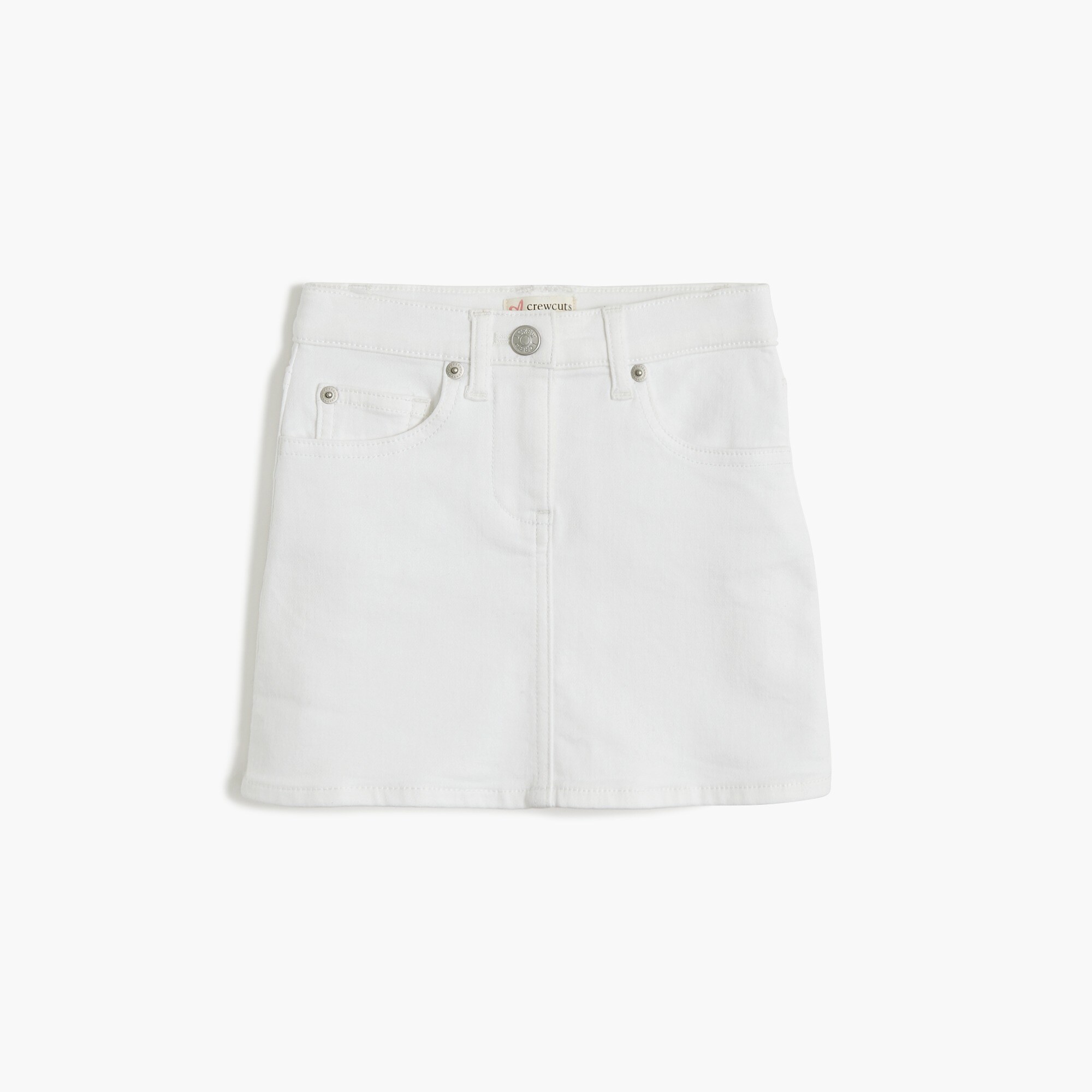 girls' white denim skirt for girls