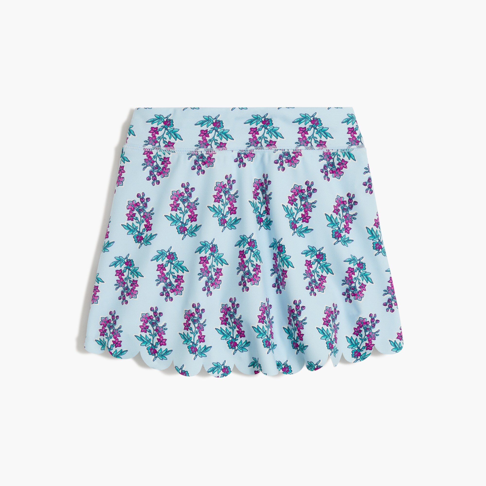 girls' block-print active skort for girls