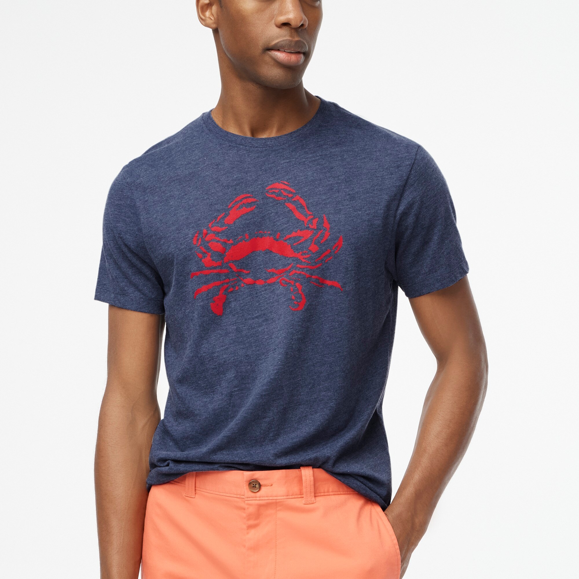 mens Crab graphic tee