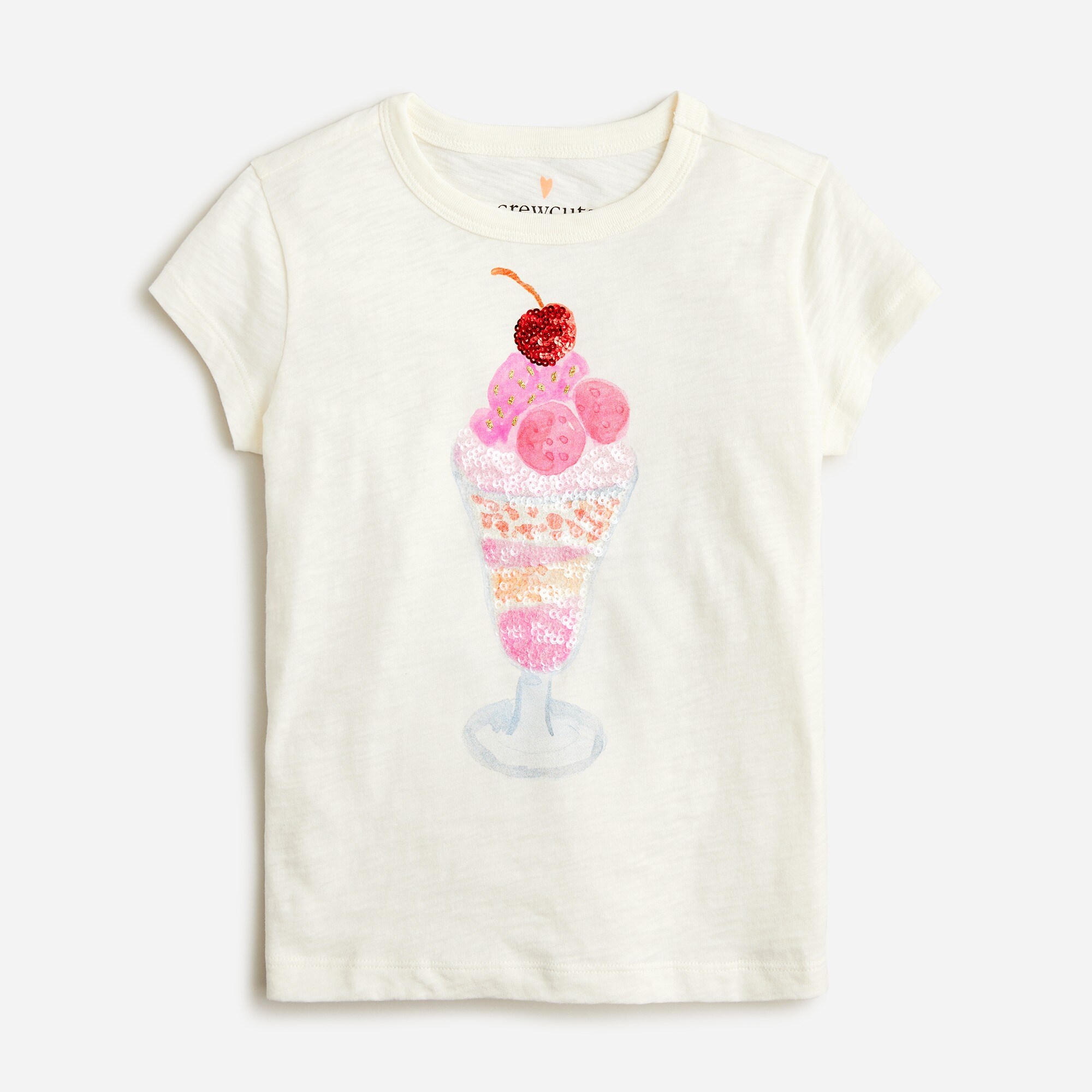girls Girls' sequin sundae graphic T-shirt
