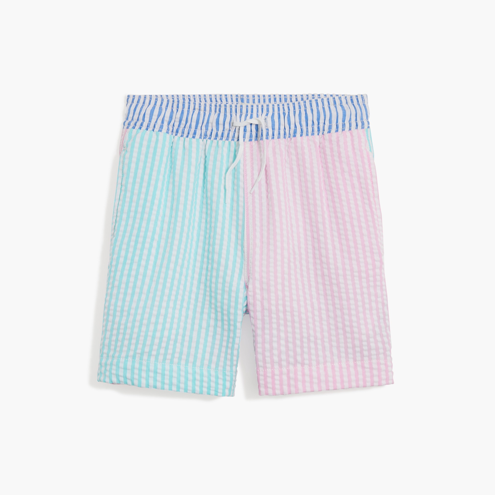 Boys' seersucker swim trunk