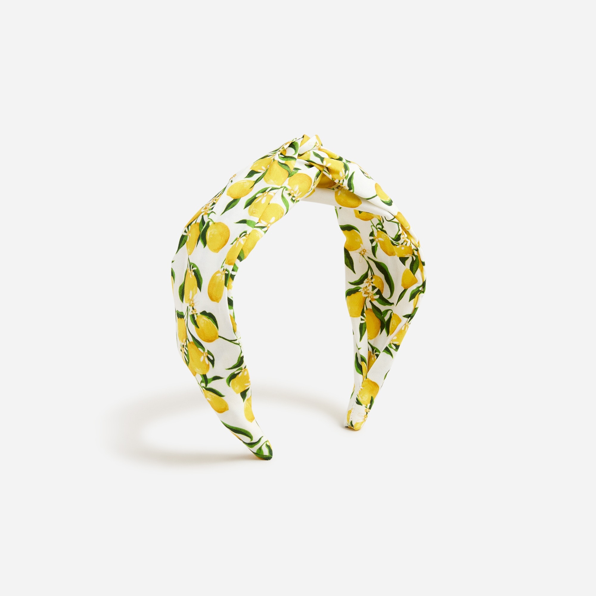  Girls' knotted headband in lemonade print