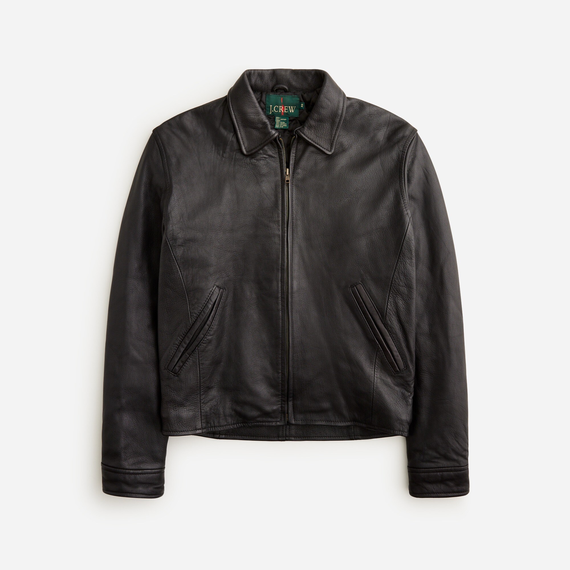  Vintage J.Crew '90s leather aviator jacket