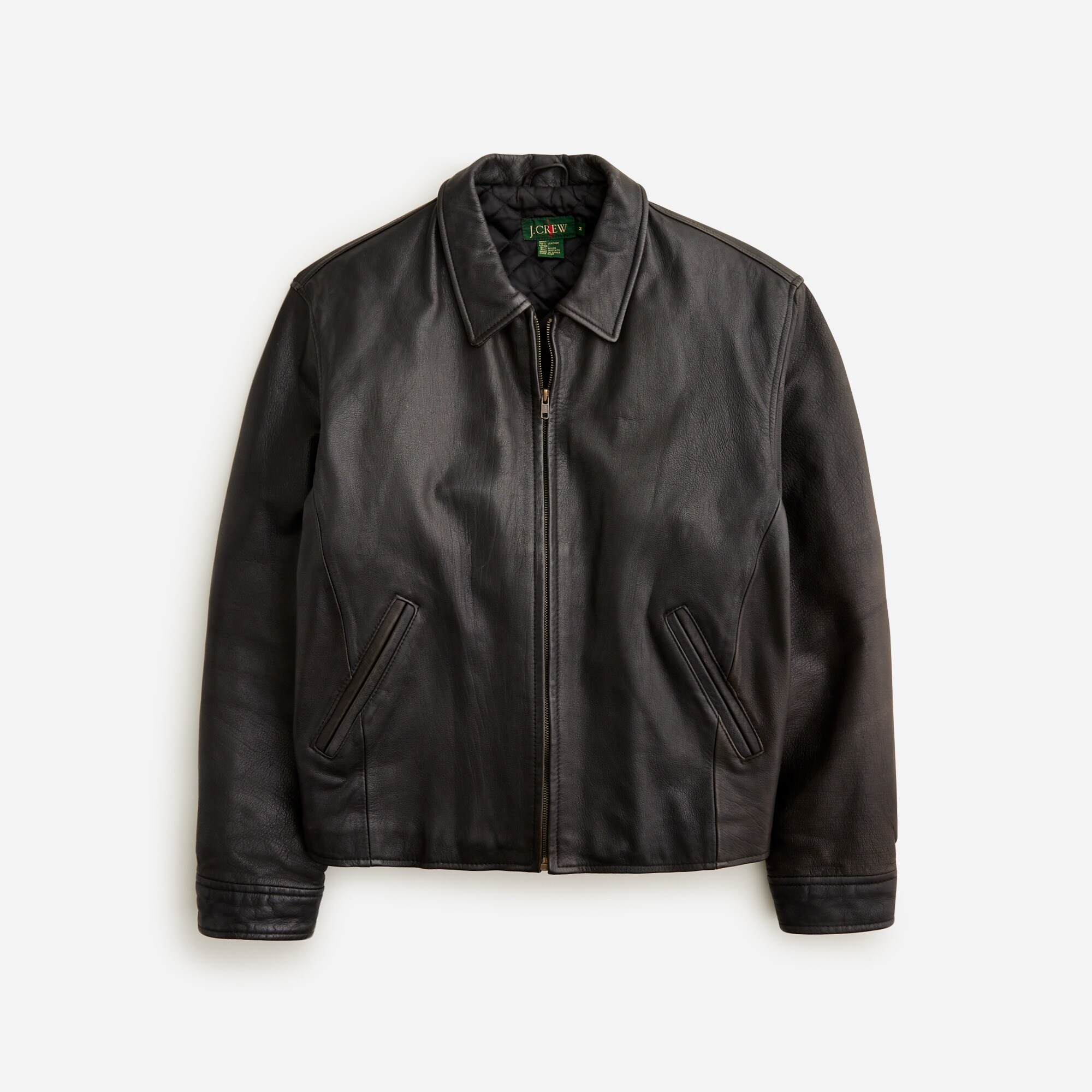 mens Vintage J.Crew '90s leather aviator jacket