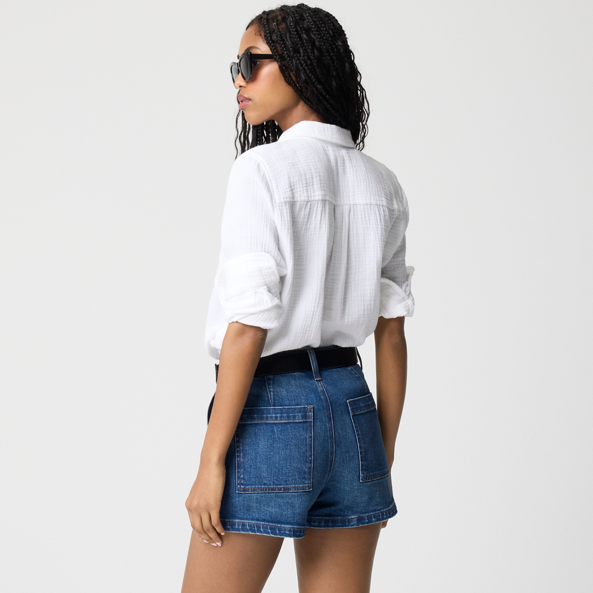 Utility denim short