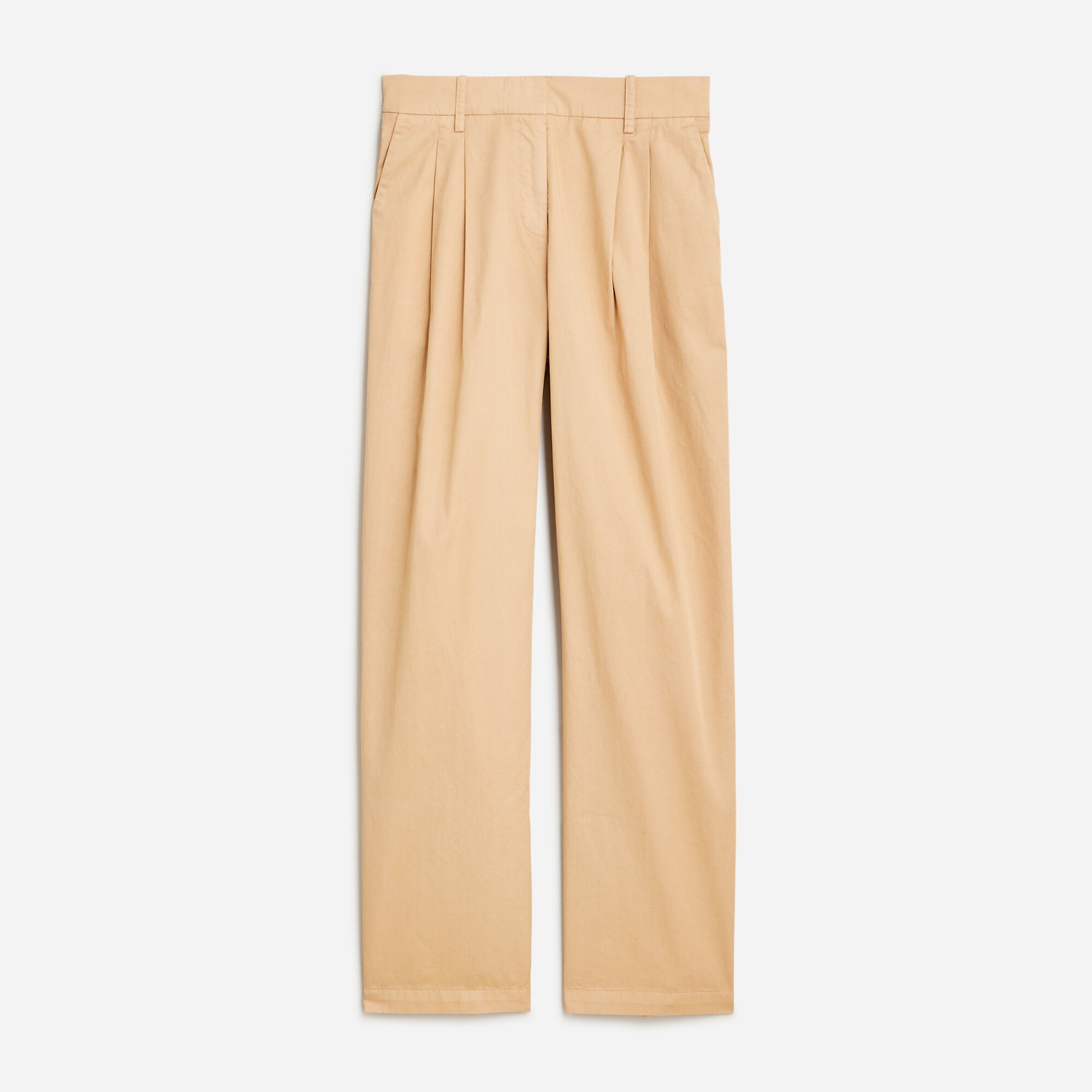 Wide-leg Essential pant in cotton poplin