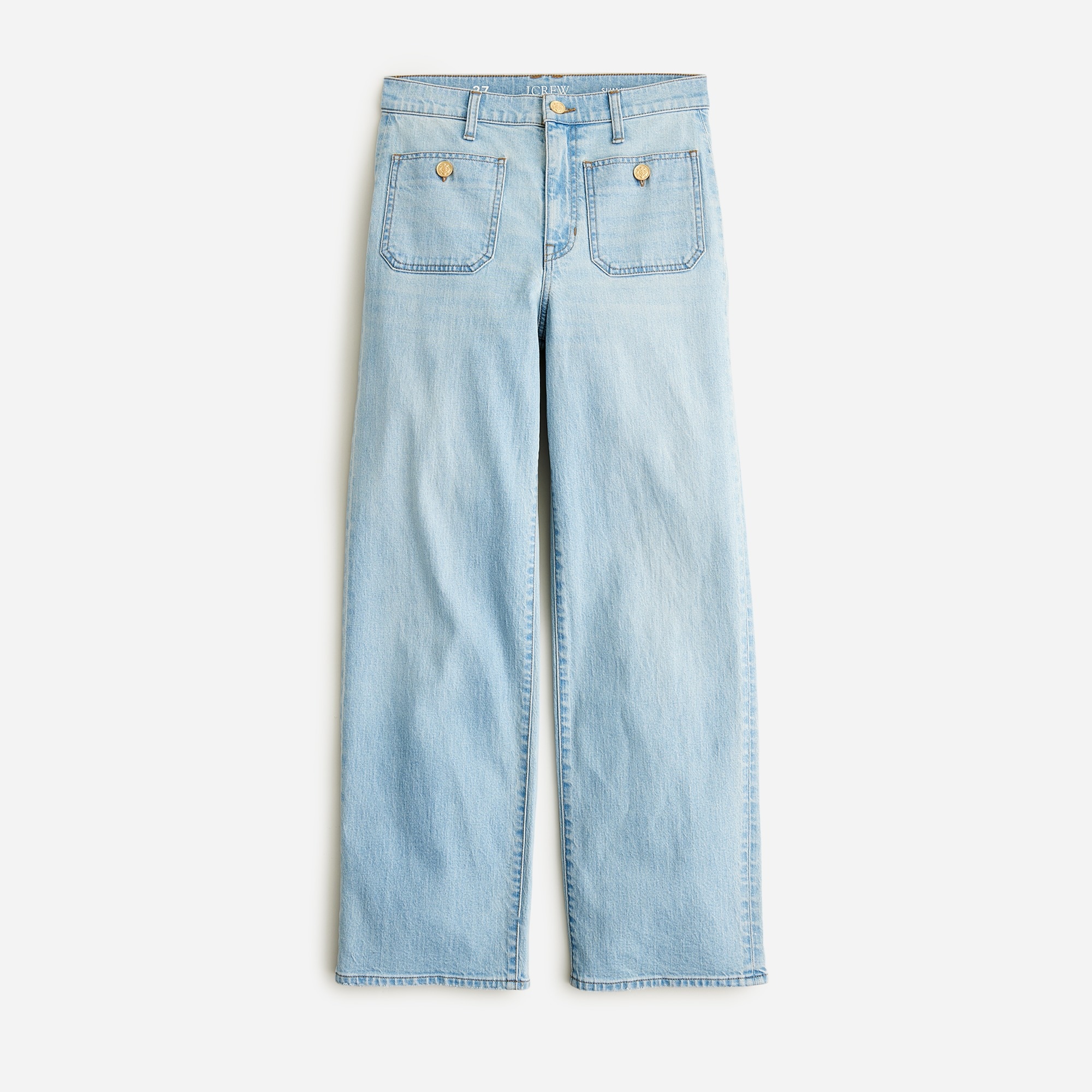  Petite sailor slim wide-leg jean in Clear Skies wash