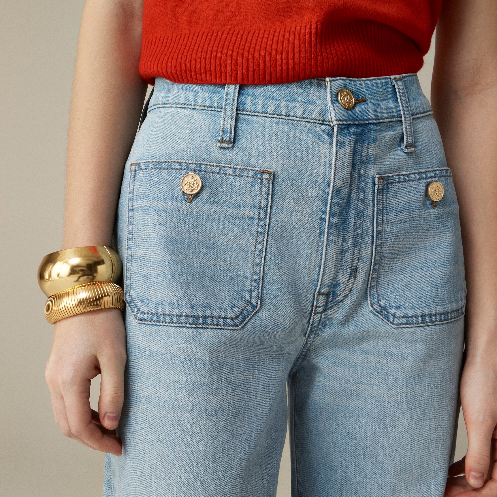 Sailor slim wide-leg jean in Clear Skies wash